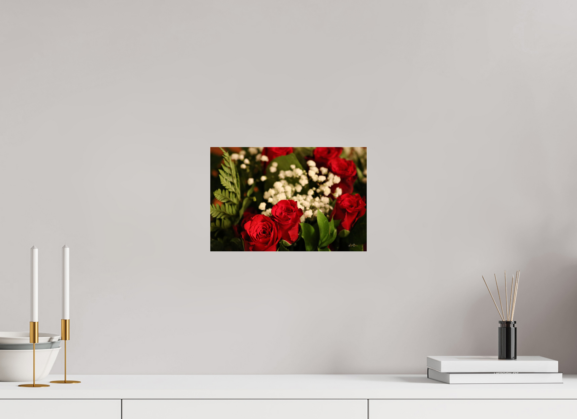 12 x 8″, Photo Print Under Acrylic Glass Roses III
