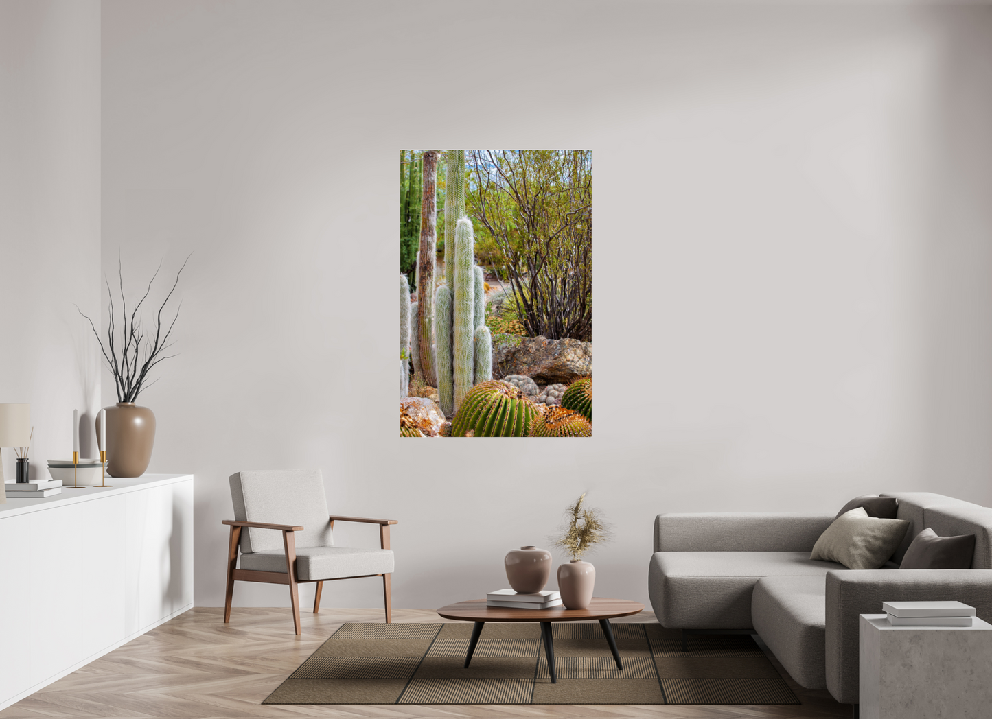 40 x 60″, Photo Print Under Acrylic Glass Cacti III