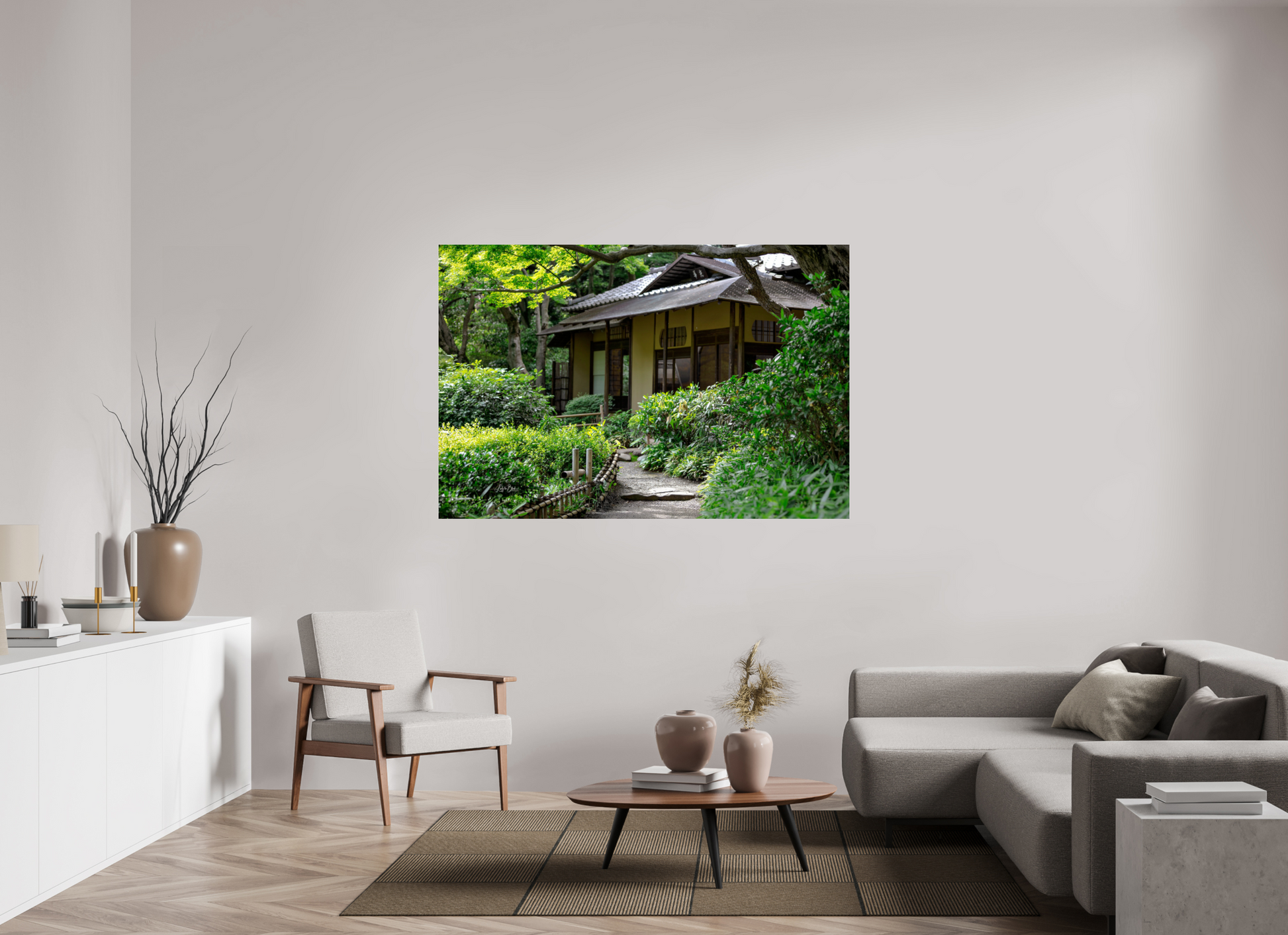 66 x 44″, Photo Print Under Acrylic Glass Gardens of Tokyo VI