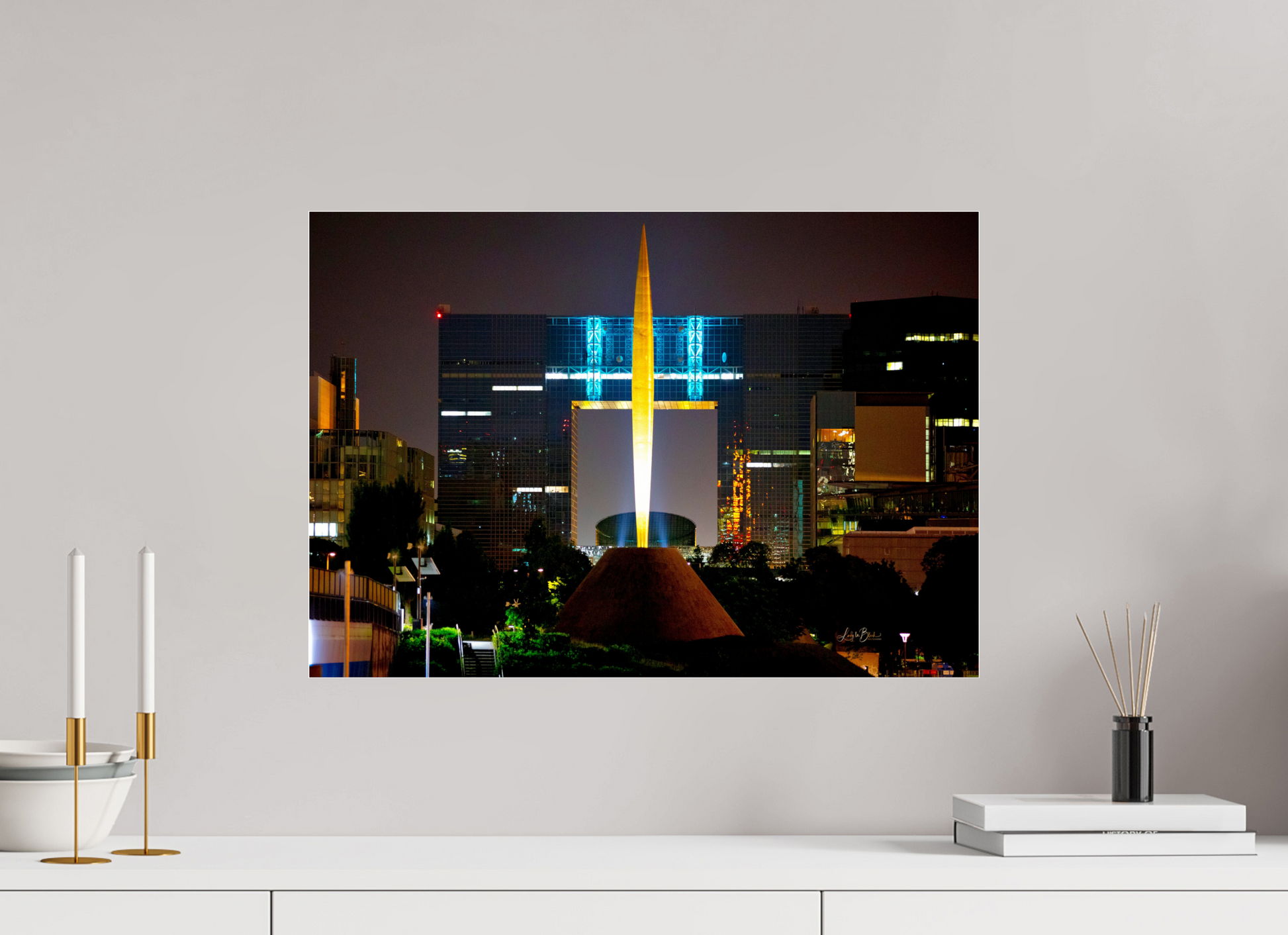 23 x 16″, Photo Print Under Acrylic Glass Flame of Freedom