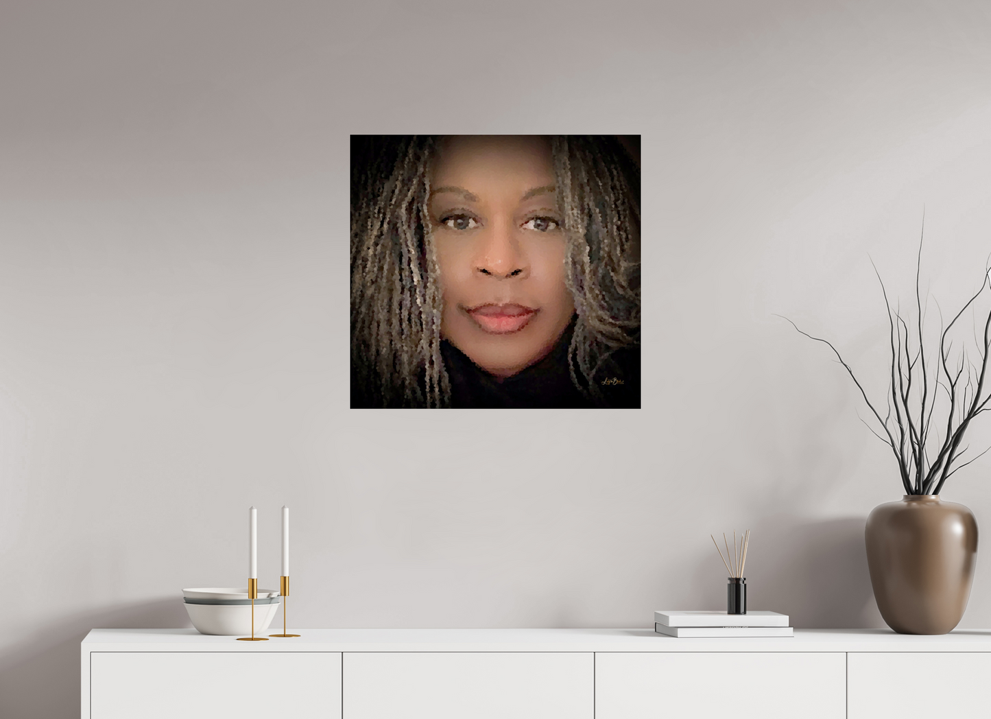 25.5 x 24″, Photo Print Under Acrylic Glass Ms Lady