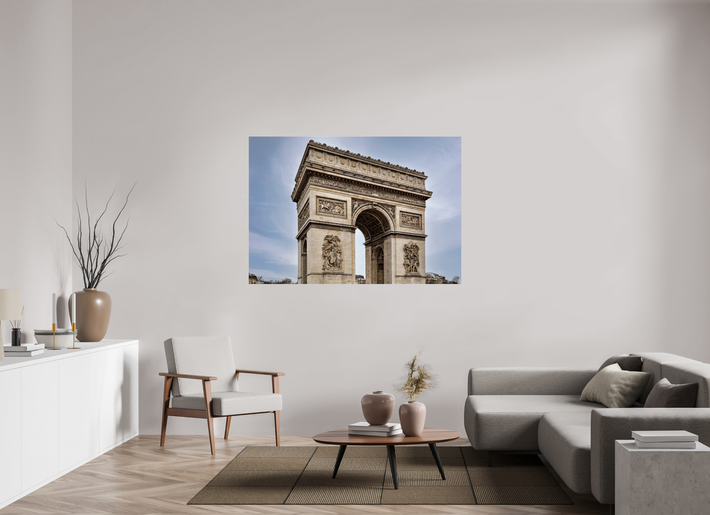 61.9 x 43″, Photo Print Under Acrylic Glass Arc de Triomphe
