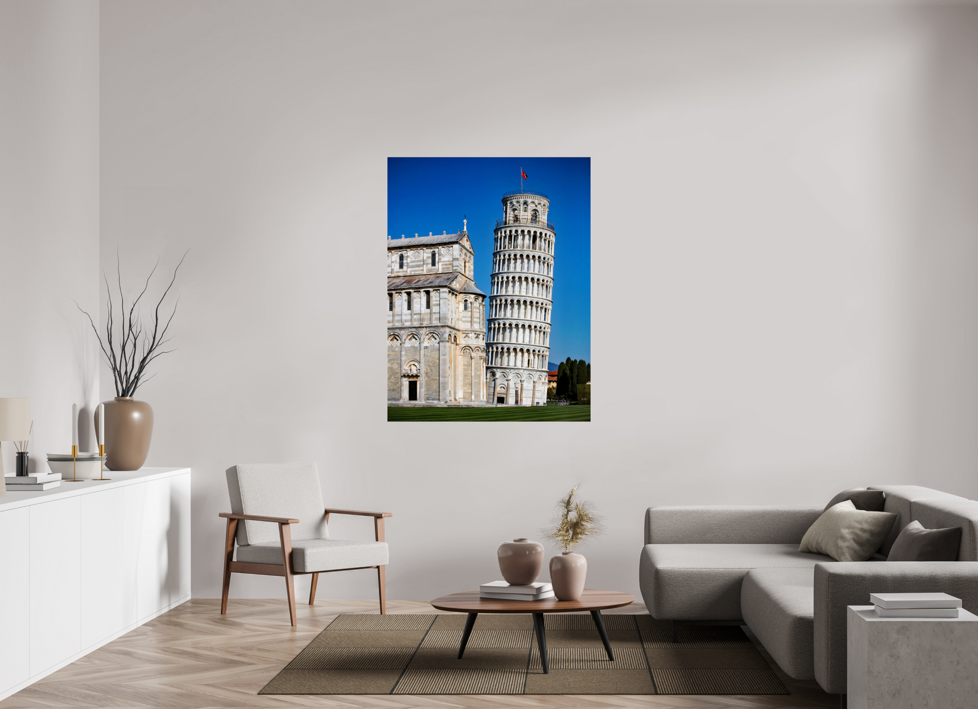 43 x 56″, Photo Print Under Acrylic Glass Piazza dei Miracoli