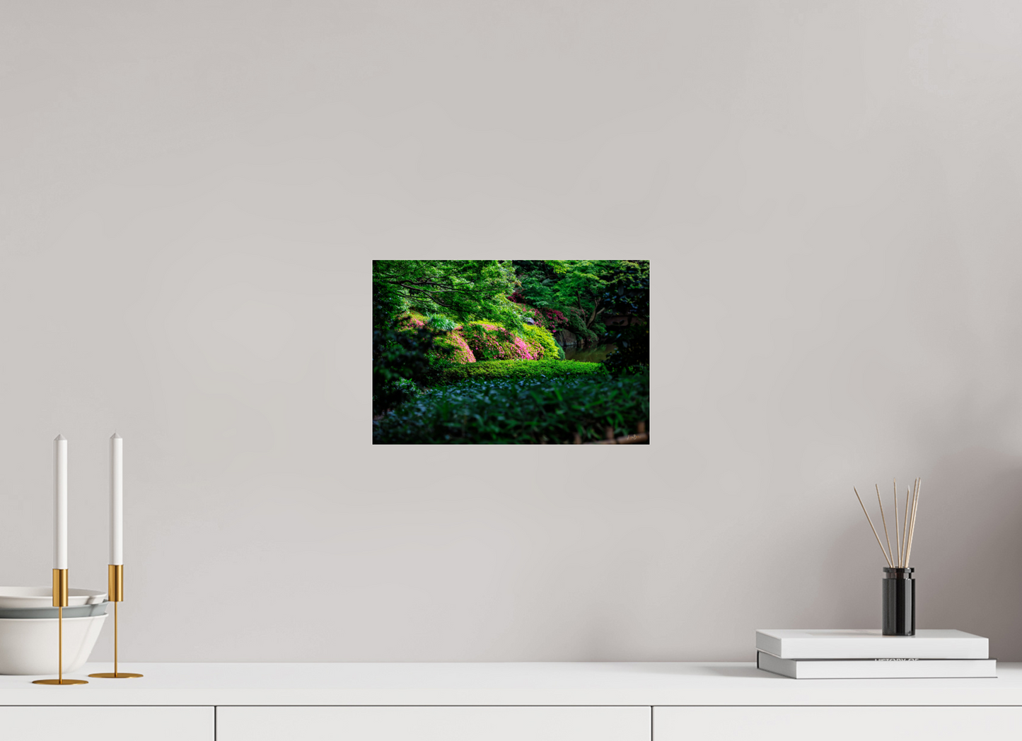 12 x 8″, Photo Print Under Acrylic Glass Gardens of Tokyo II