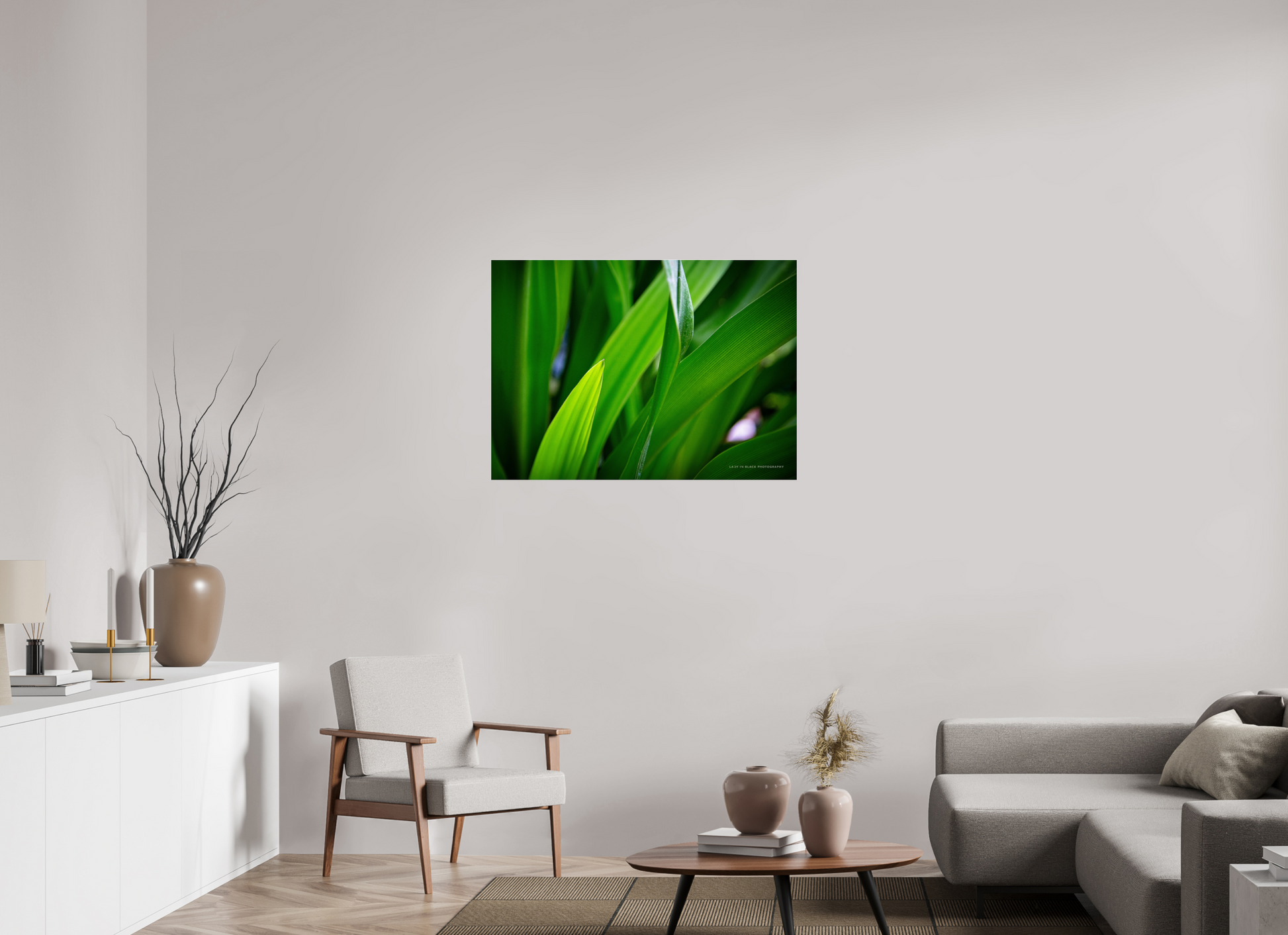 38.9 x 28″, Photo Print Under Acrylic Glass Blades of Peace