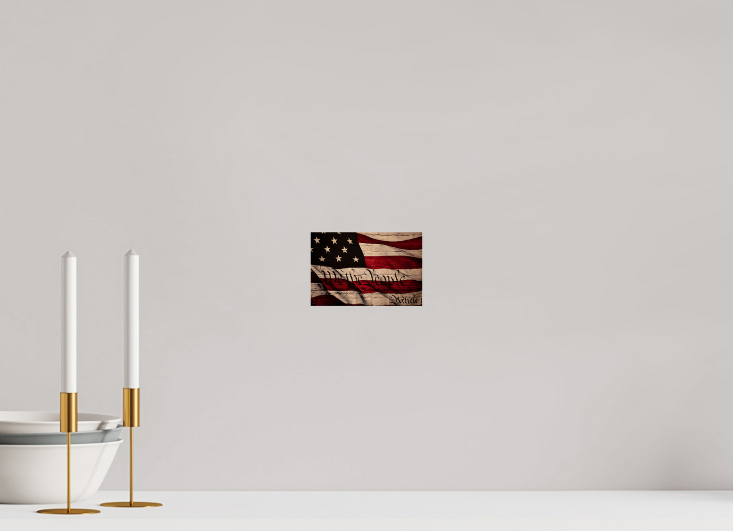 6.1 x 4″, Photo Print Under Acrylic Glass We The People