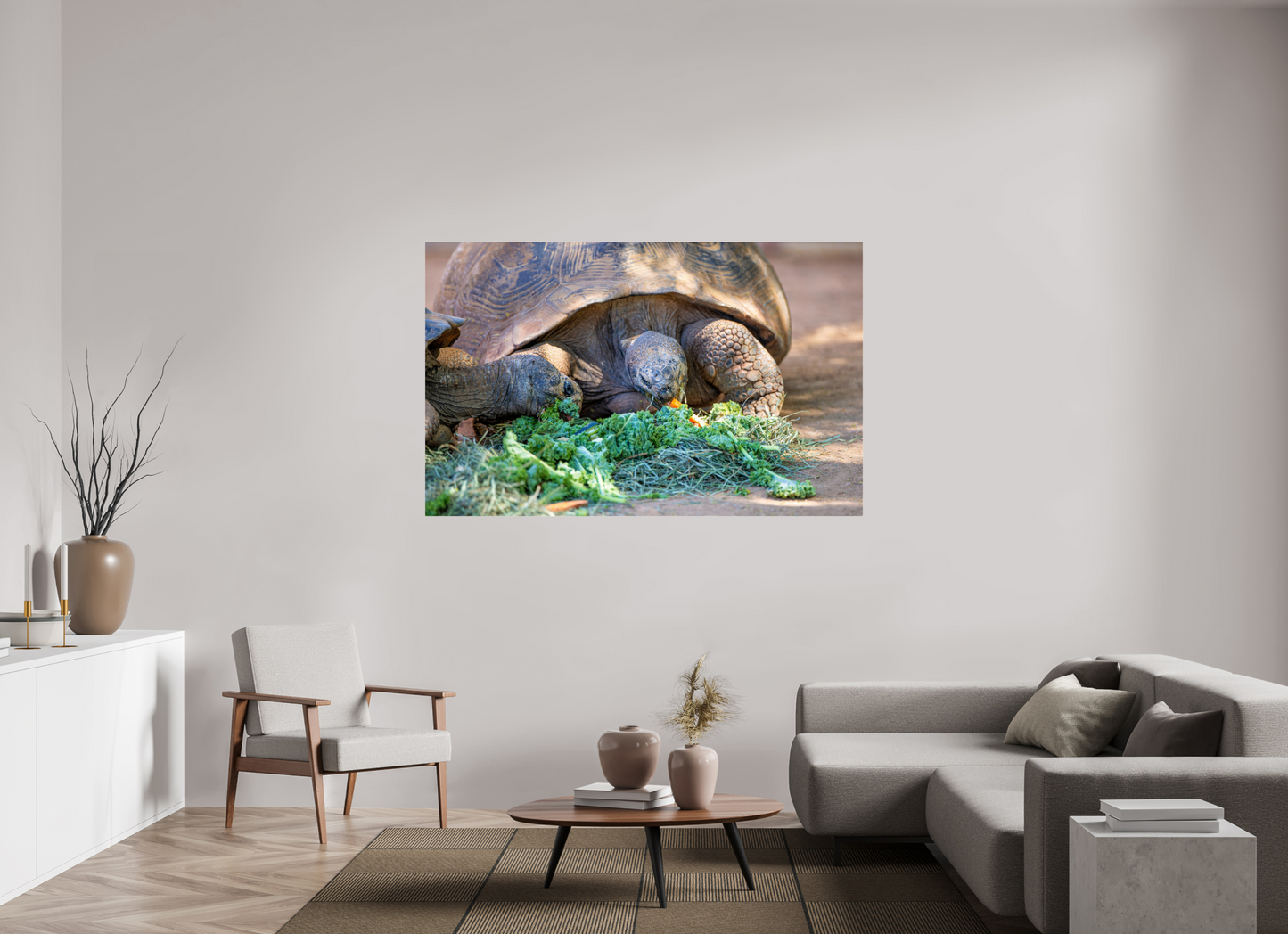 68.6 x 43″, Photo Print Under Acrylic Glass Eat Your Vegetables