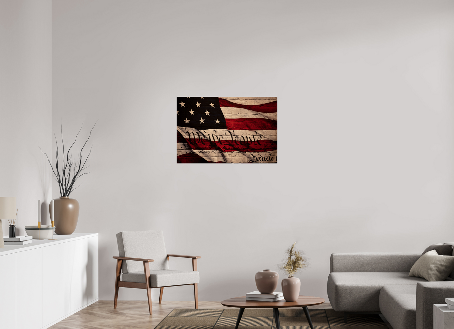 36.4 x 24″, Photo Print Under Acrylic Glass We The People