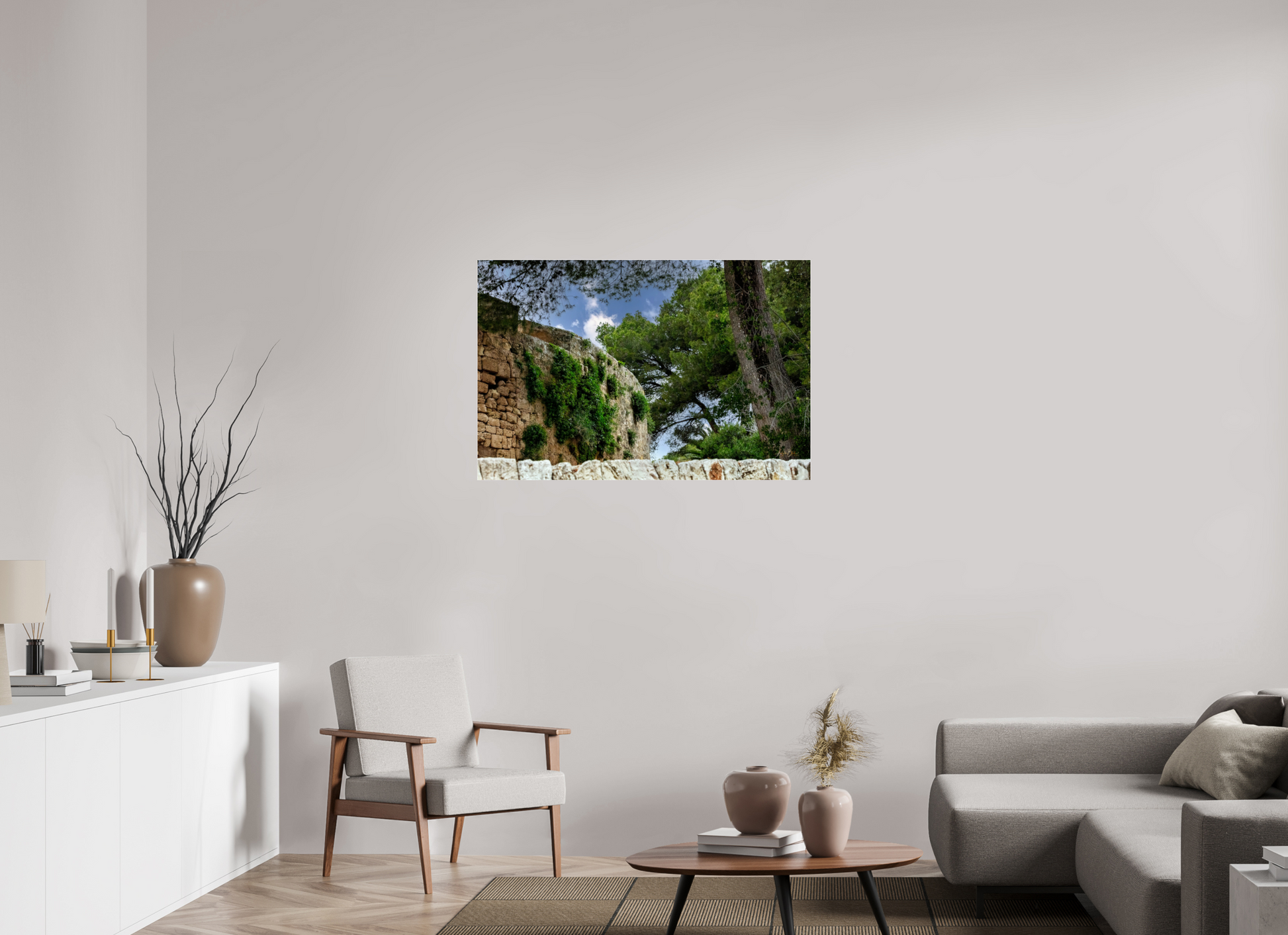 42.4 x 28″, Photo Print Under Acrylic Glass Span Castle IV