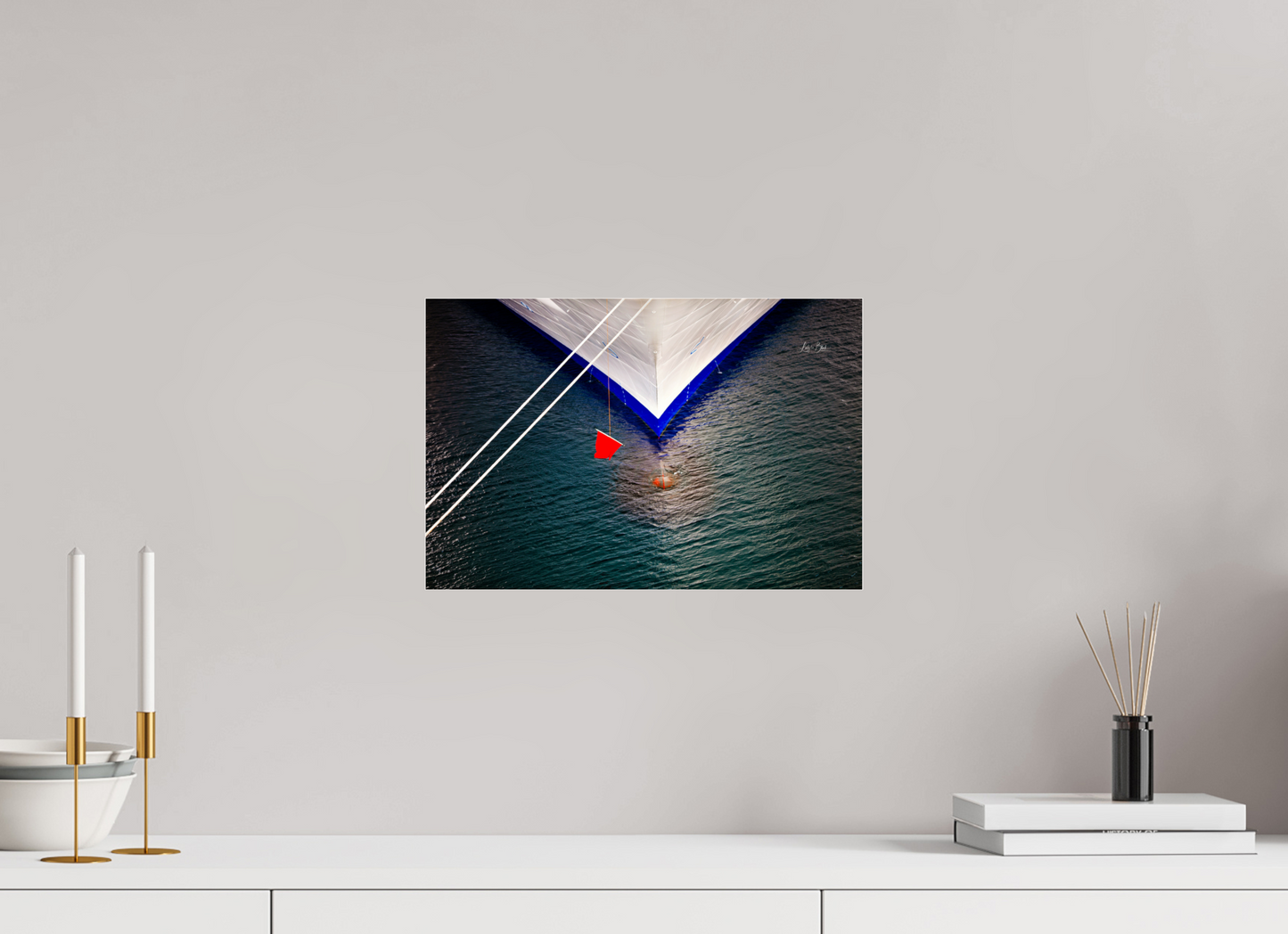 15 x 10″, Photo Print Under Acrylic Glass Toy Boat
