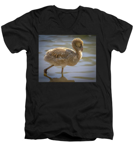 Baby Flamingo - Men's V-Neck T-Shirt