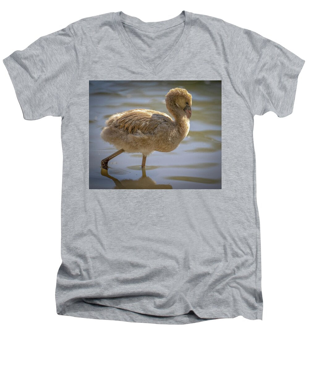 Baby Flamingo - Men's V-Neck T-Shirt