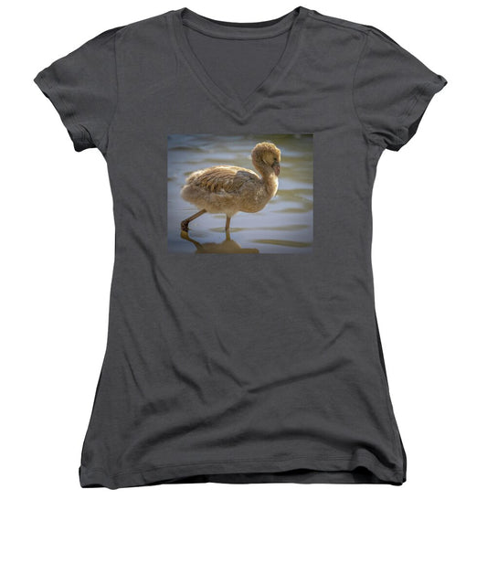 Baby Flamingo - Women's V-Neck