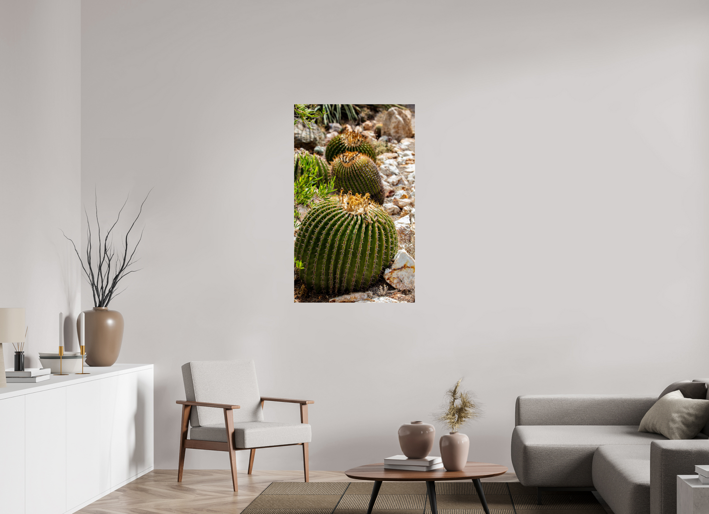 28 x 45.9″, Photo Print Under Acrylic Glass Cacti