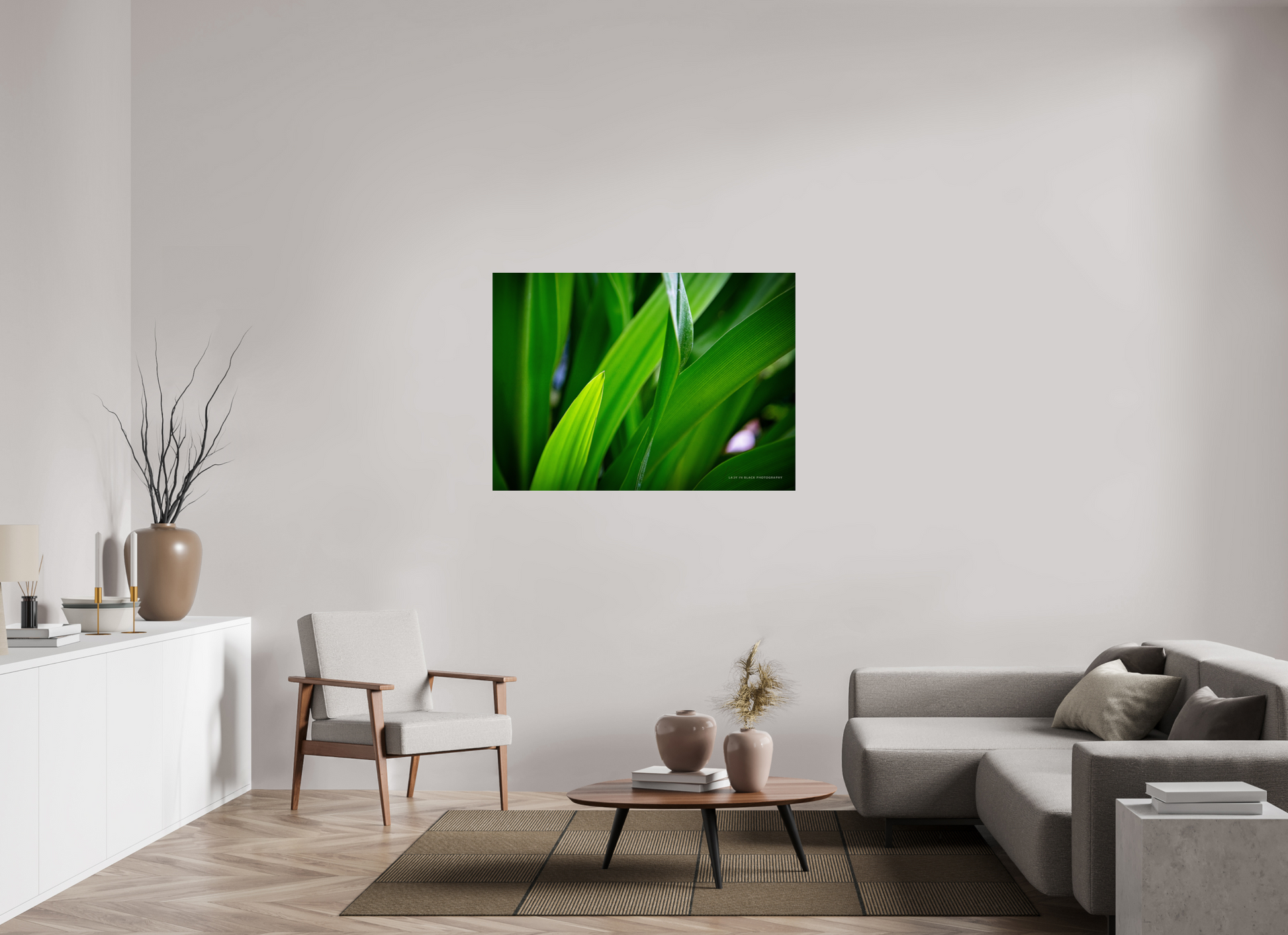 48.7 x 35″, Photo Print Under Acrylic Glass Blades of Peace
