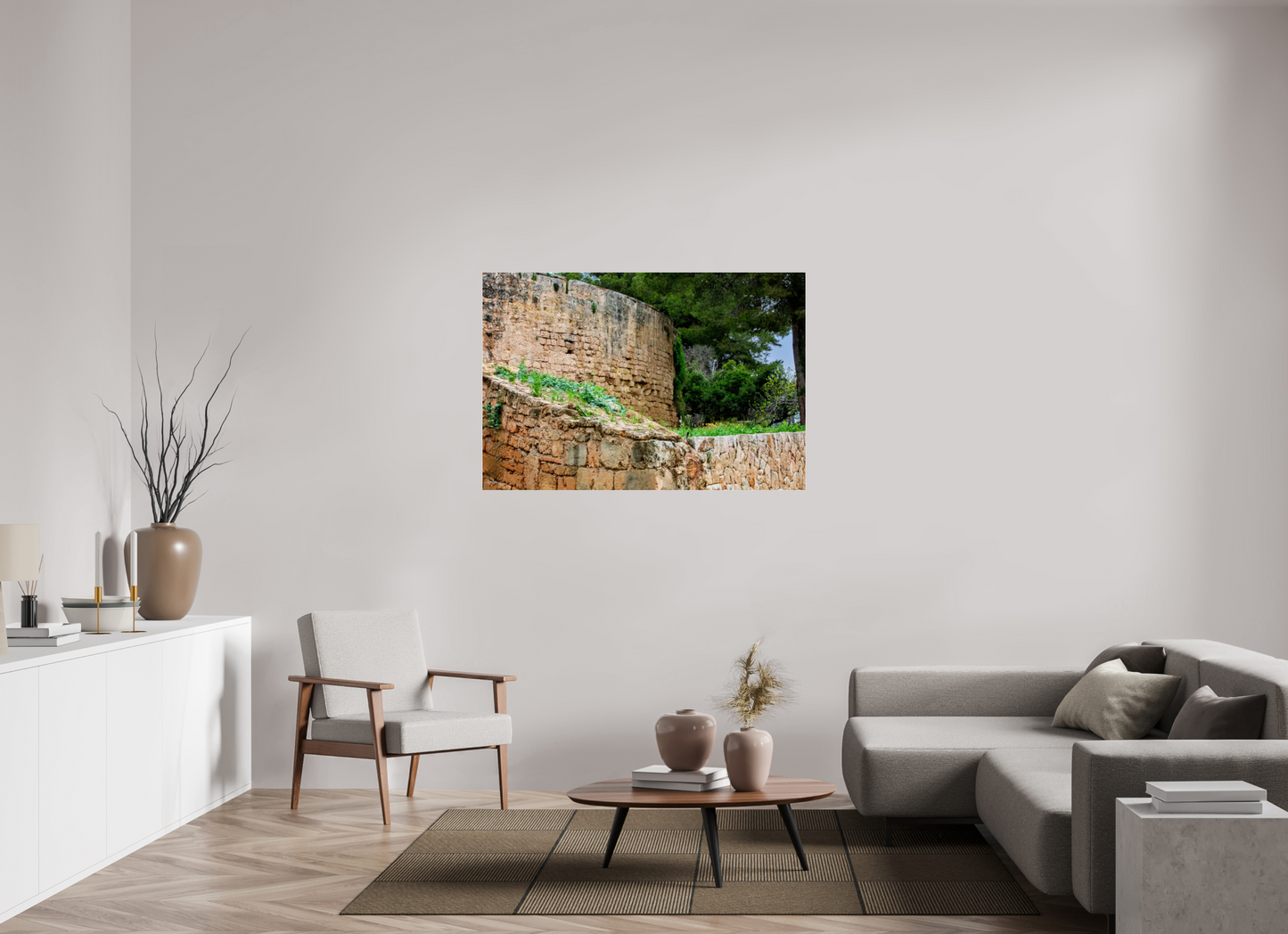 51.9 x 35″, Photo Print Under Acrylic Glass Spain Castle III