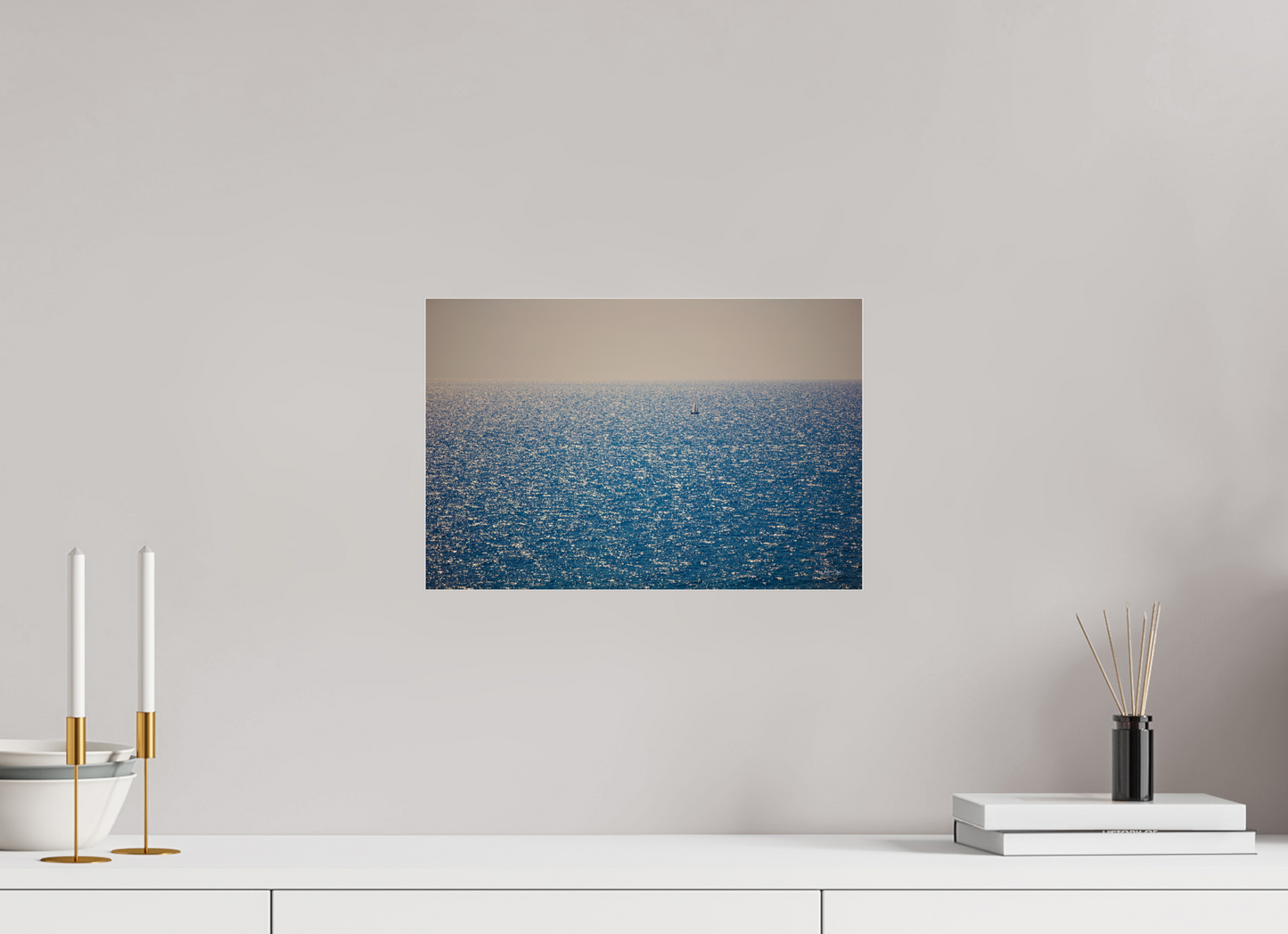 15 x 10″, Photo Print Under Acrylic Glass Sailboat of Italy