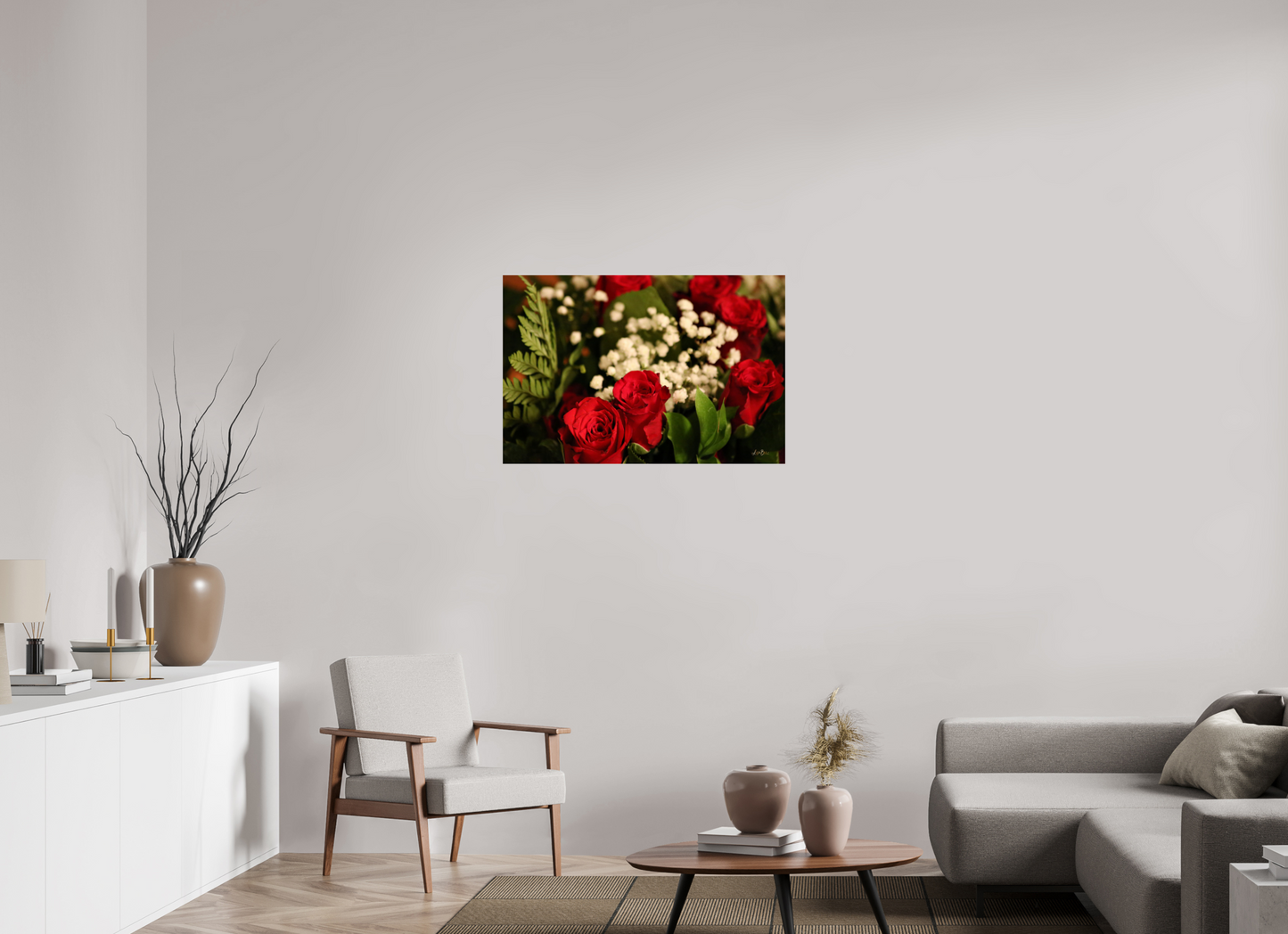 36 x 24″, Photo Print Under Acrylic Glass Roses III