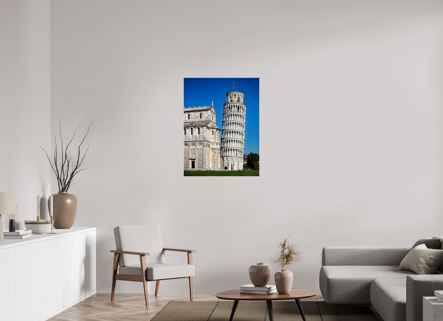 28 x 36.5″, Photo Print Under Acrylic Glass Piazza dei Miracoli