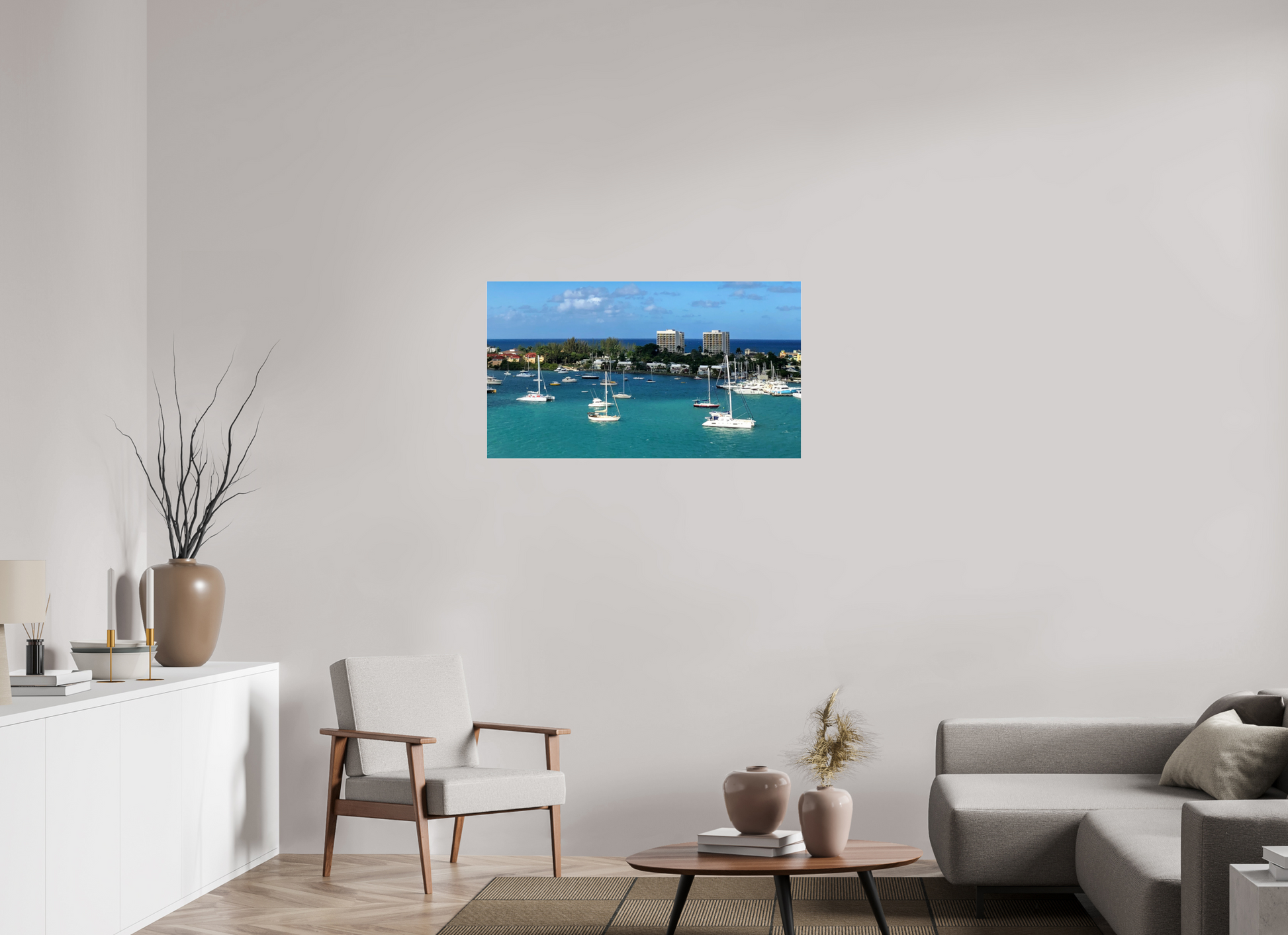 40 x 22.5″, Photo Print Under Acrylic Glass No Worries Jamaica