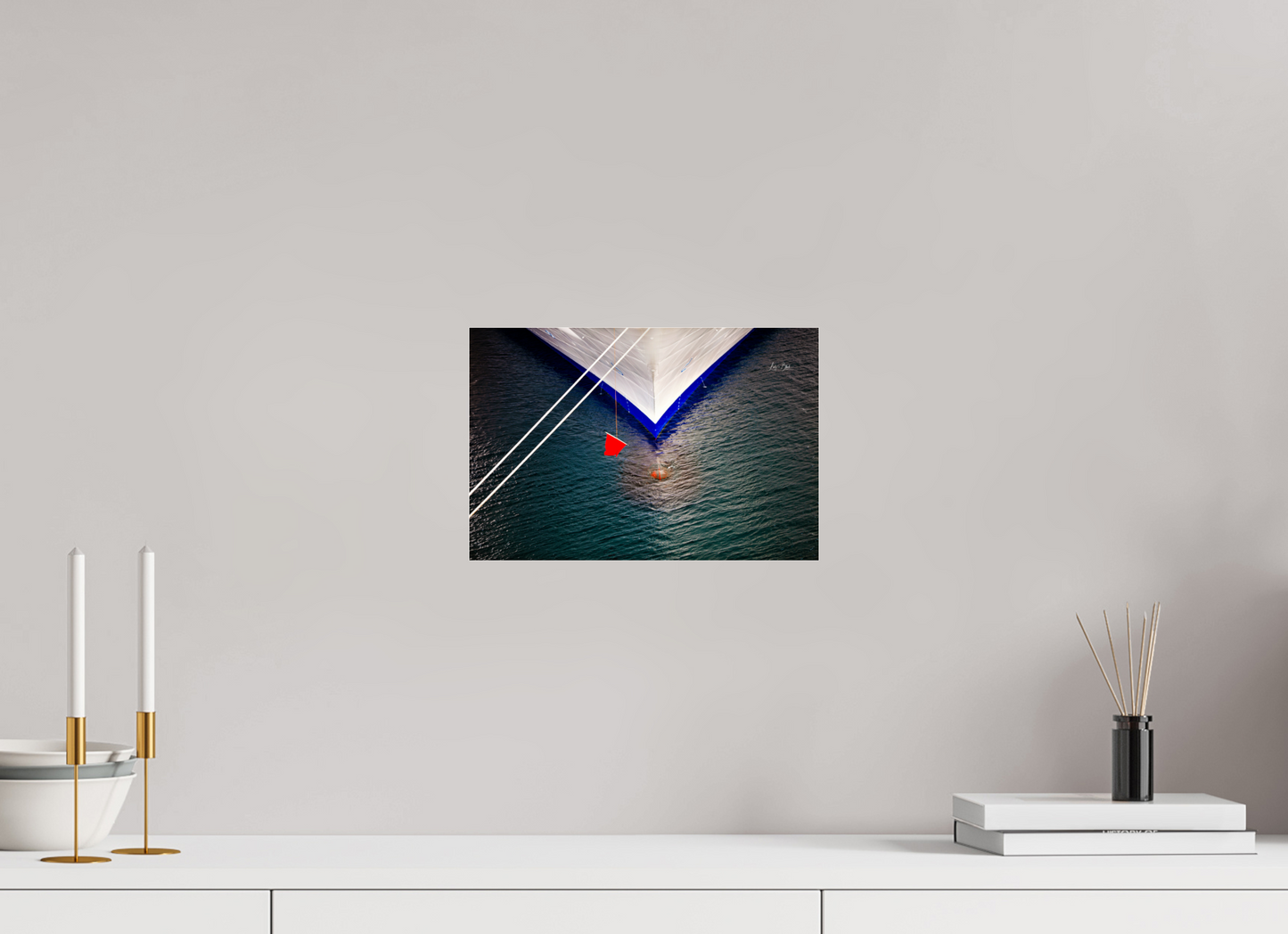 12 x 8″, Photo Print Under Acrylic Glass Toy Boat