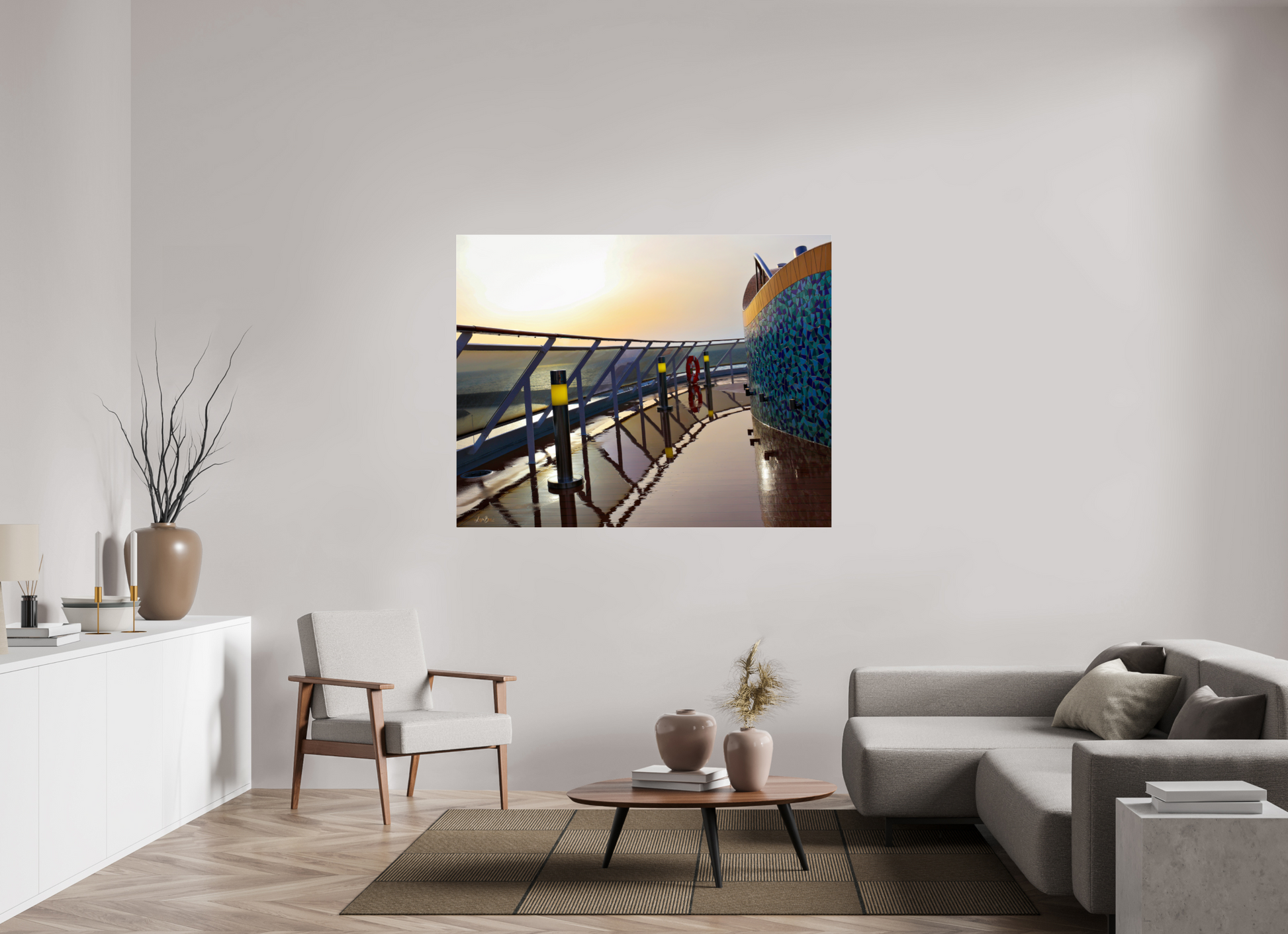 60.3 x 47″, Photo Print Under Acrylic Glass Cruise Life II