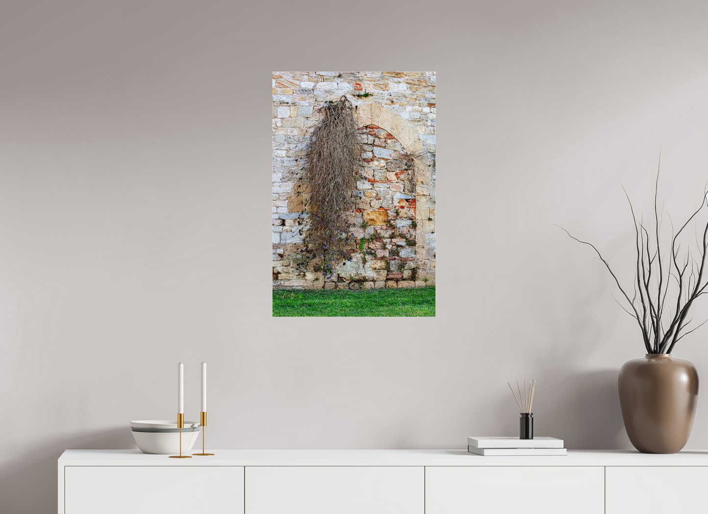 20 x 30″, Photo Print Under Acrylic Glass City Wall of Pisa