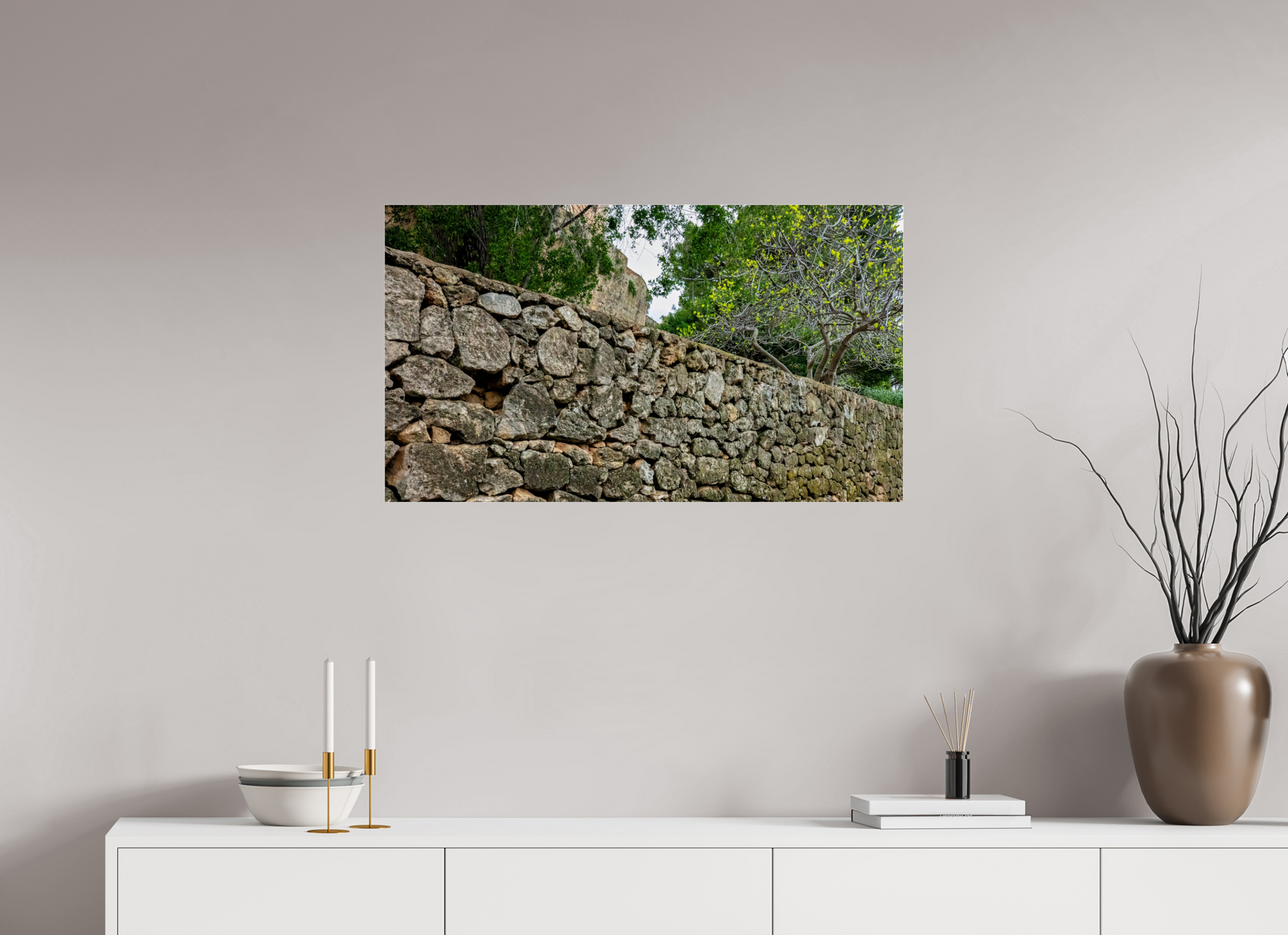 34.9 x 20″, Photo Print Under Acrylic Glass Spain Castle VII