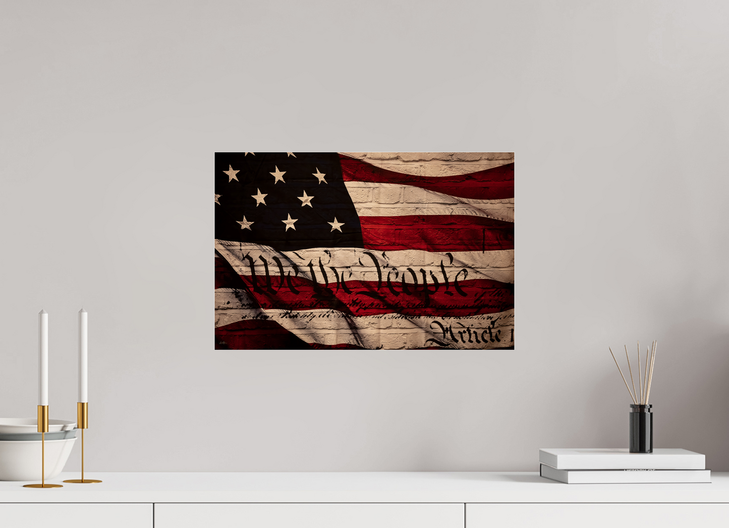 18.2 x 12″, Photo Print Under Acrylic Glass We The People