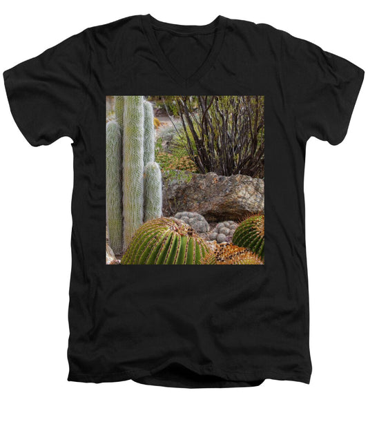 Cacti III Closeup - Men's V-Neck T-Shirt