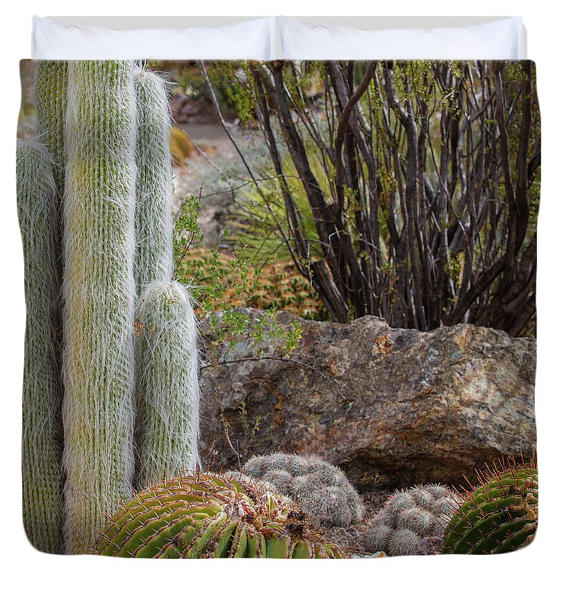 Cacti III Closeup - Duvet Cover