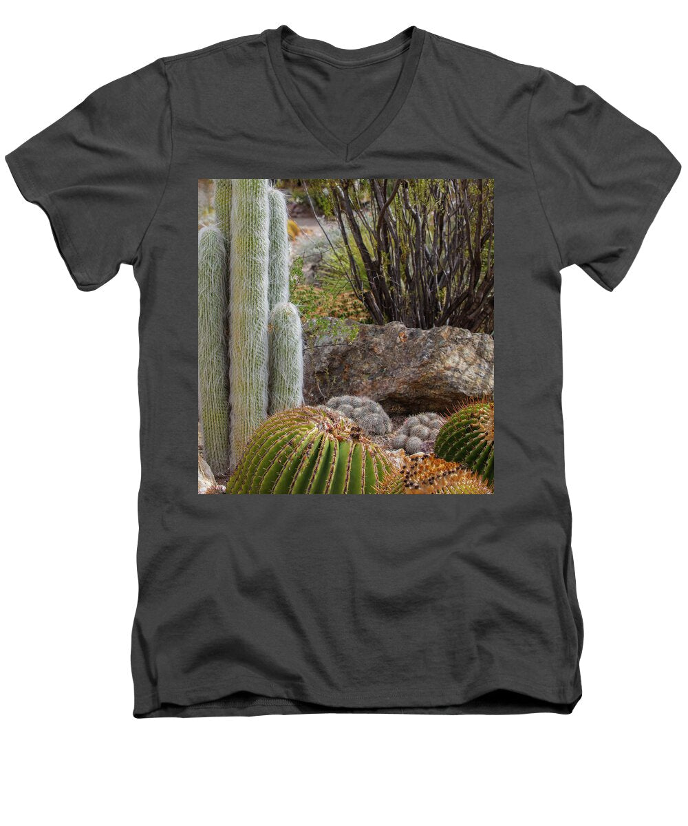 Cacti III Closeup - Men's V-Neck T-Shirt