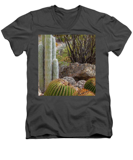 Cacti III Closeup - Men's V-Neck T-Shirt