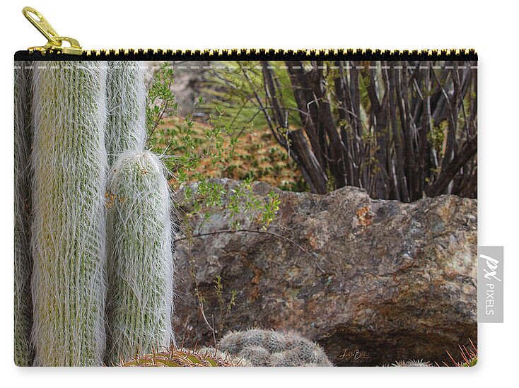 Cacti III Closeup - Zip Pouch