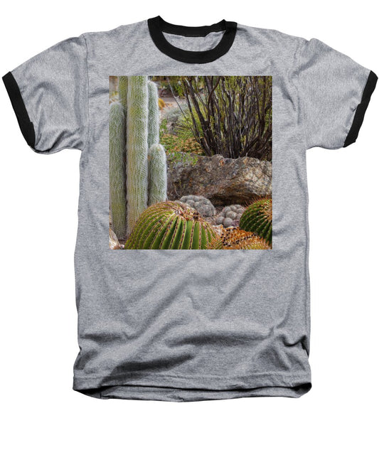 Cacti III Closeup - Baseball T-Shirt