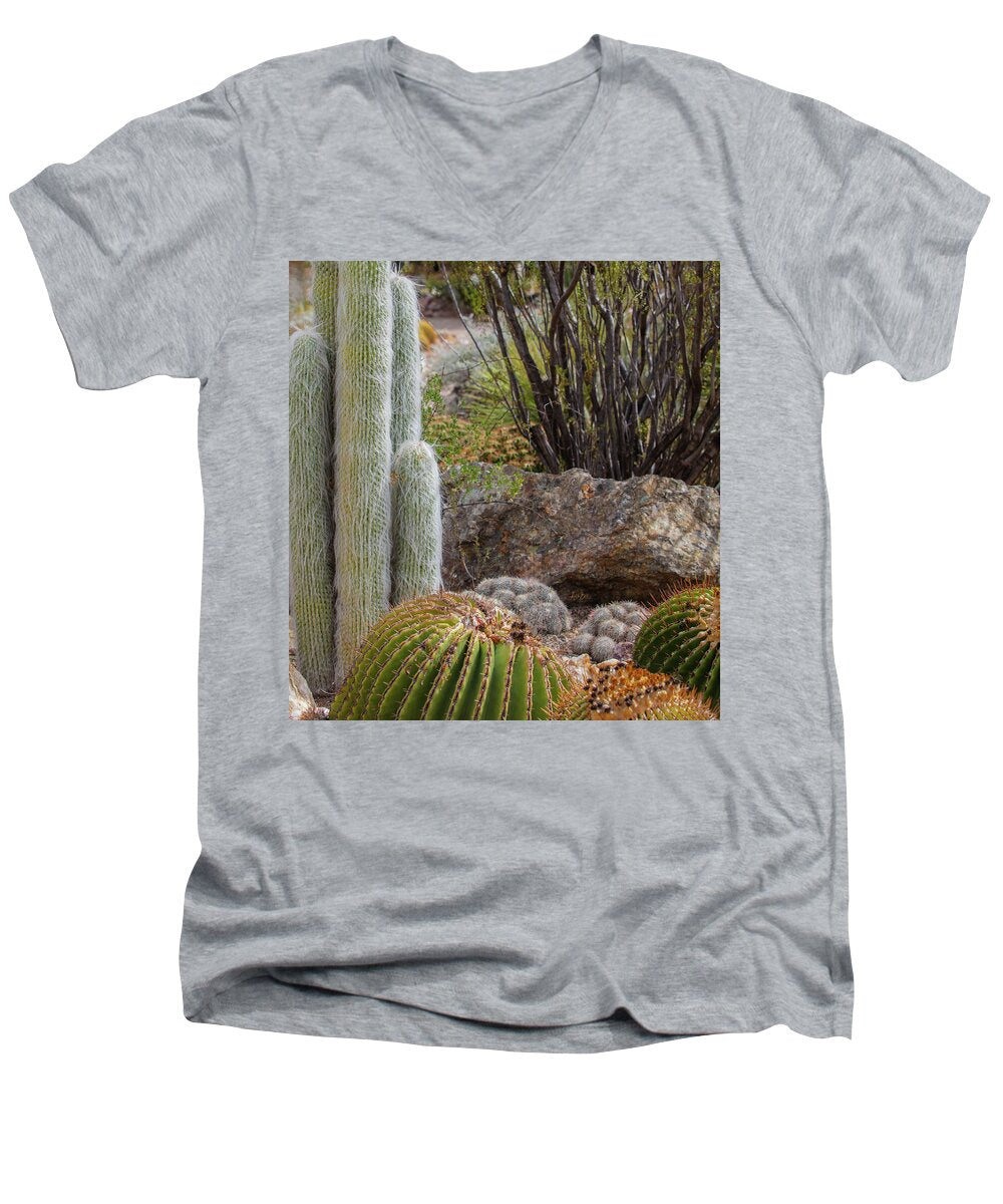 Cacti III Closeup - Men's V-Neck T-Shirt