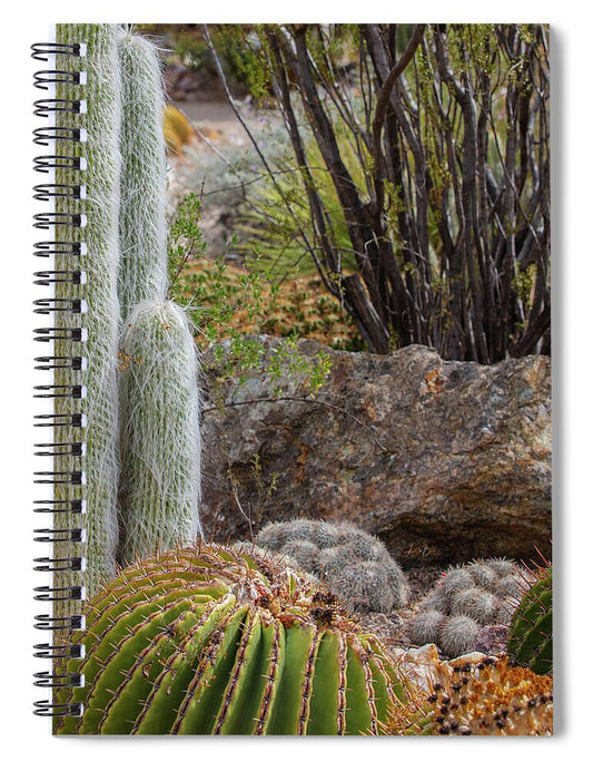 Cacti III Closeup - Spiral Notebook