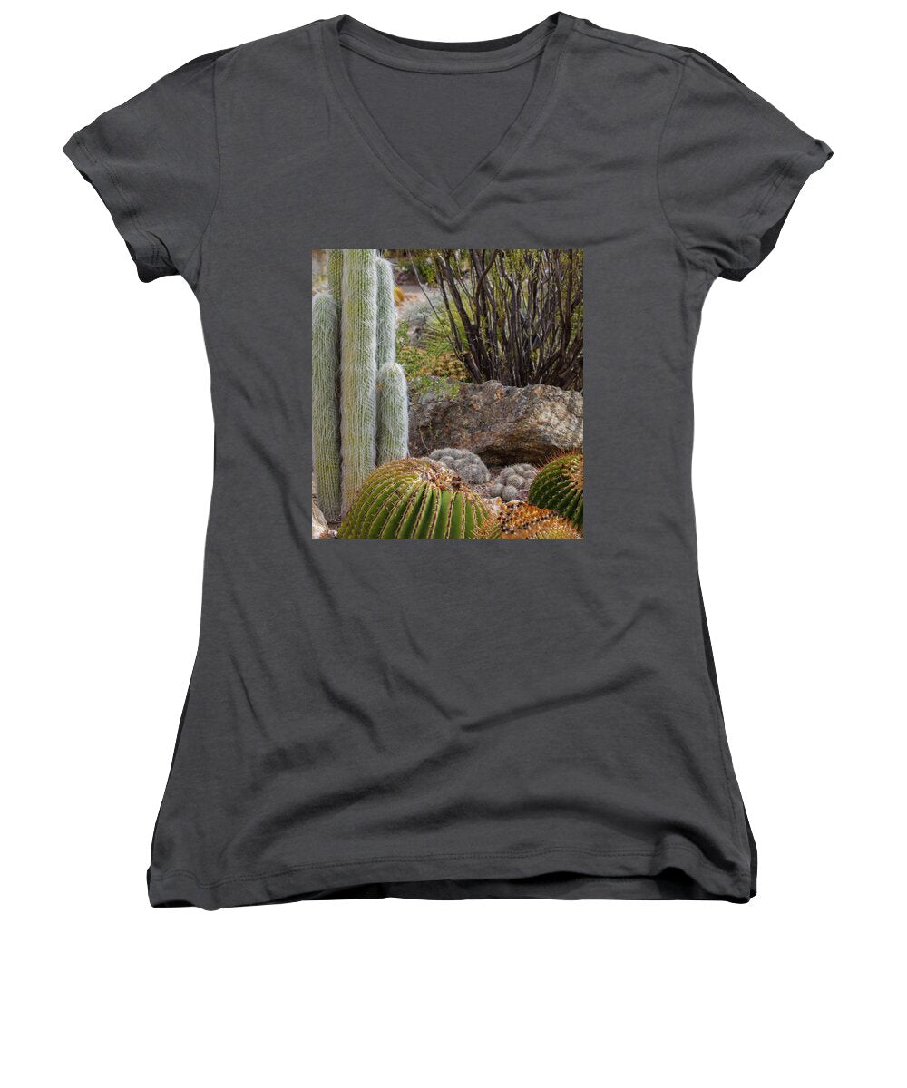 Cacti III Closeup - Women's V-Neck