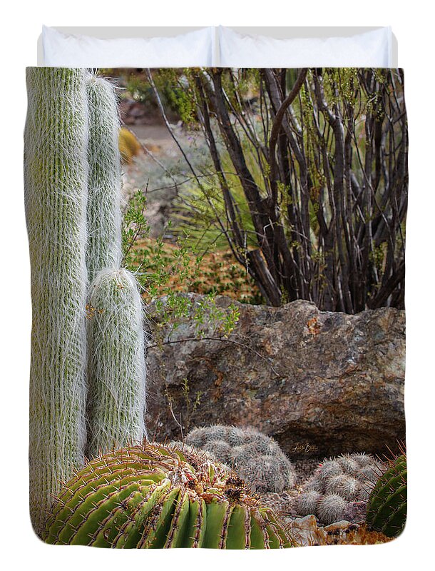 Cacti III Closeup - Duvet Cover