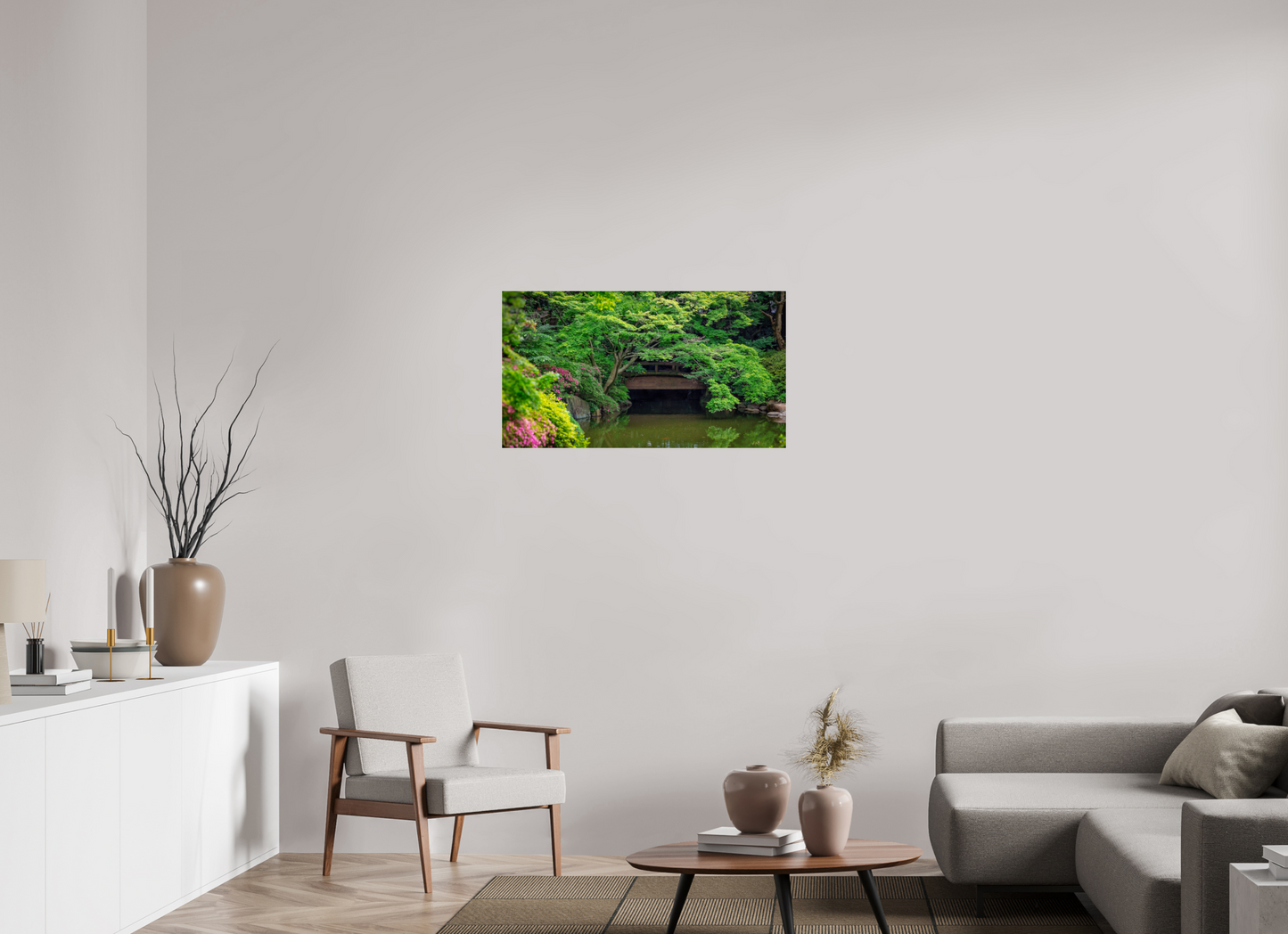 36.2 x 20″, Photo Print Under Acrylic Glass Gardens of Tokyo V