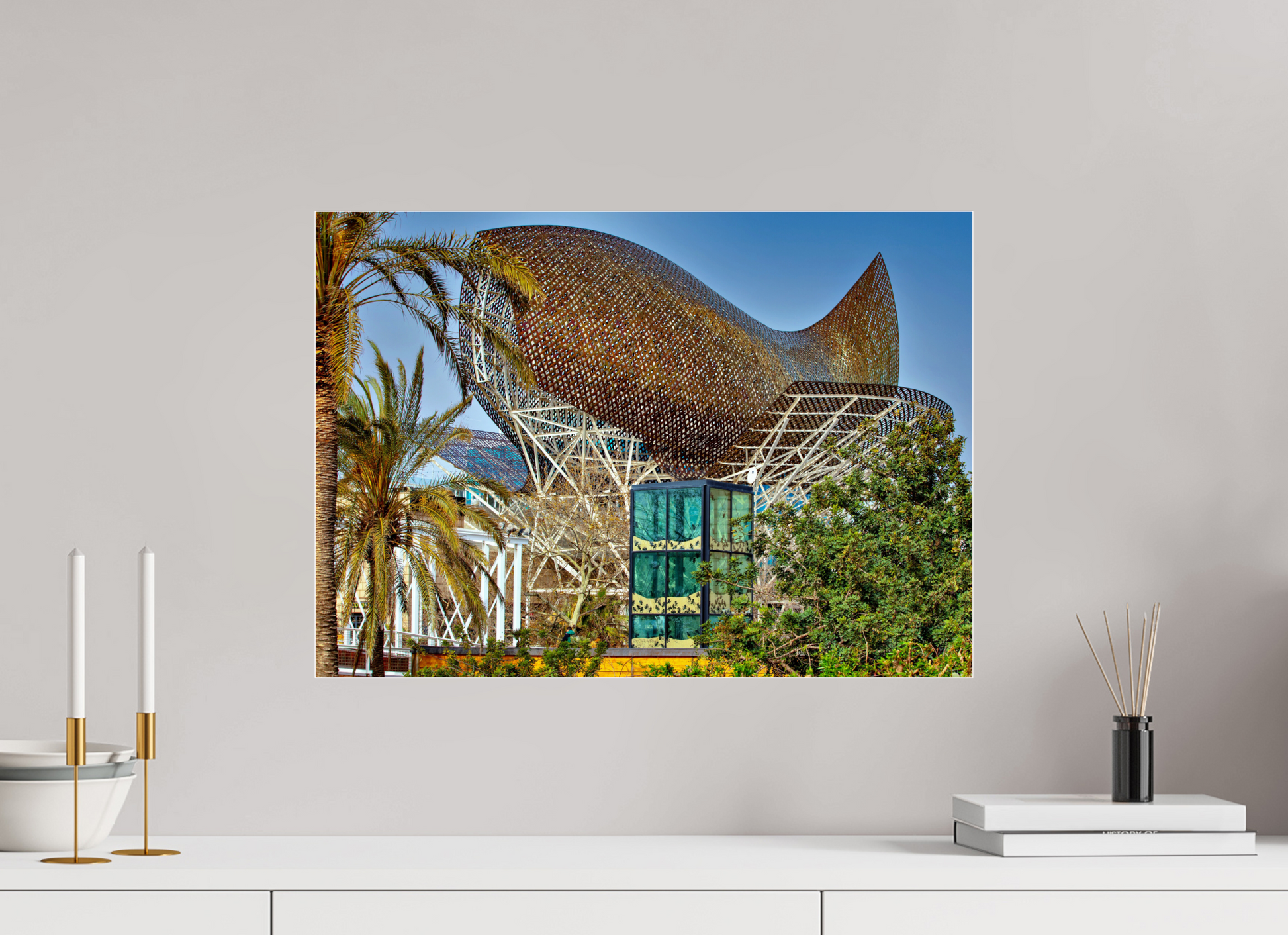 22.6 x 16″, Photo Print Under Acrylic Glass Latin Palace