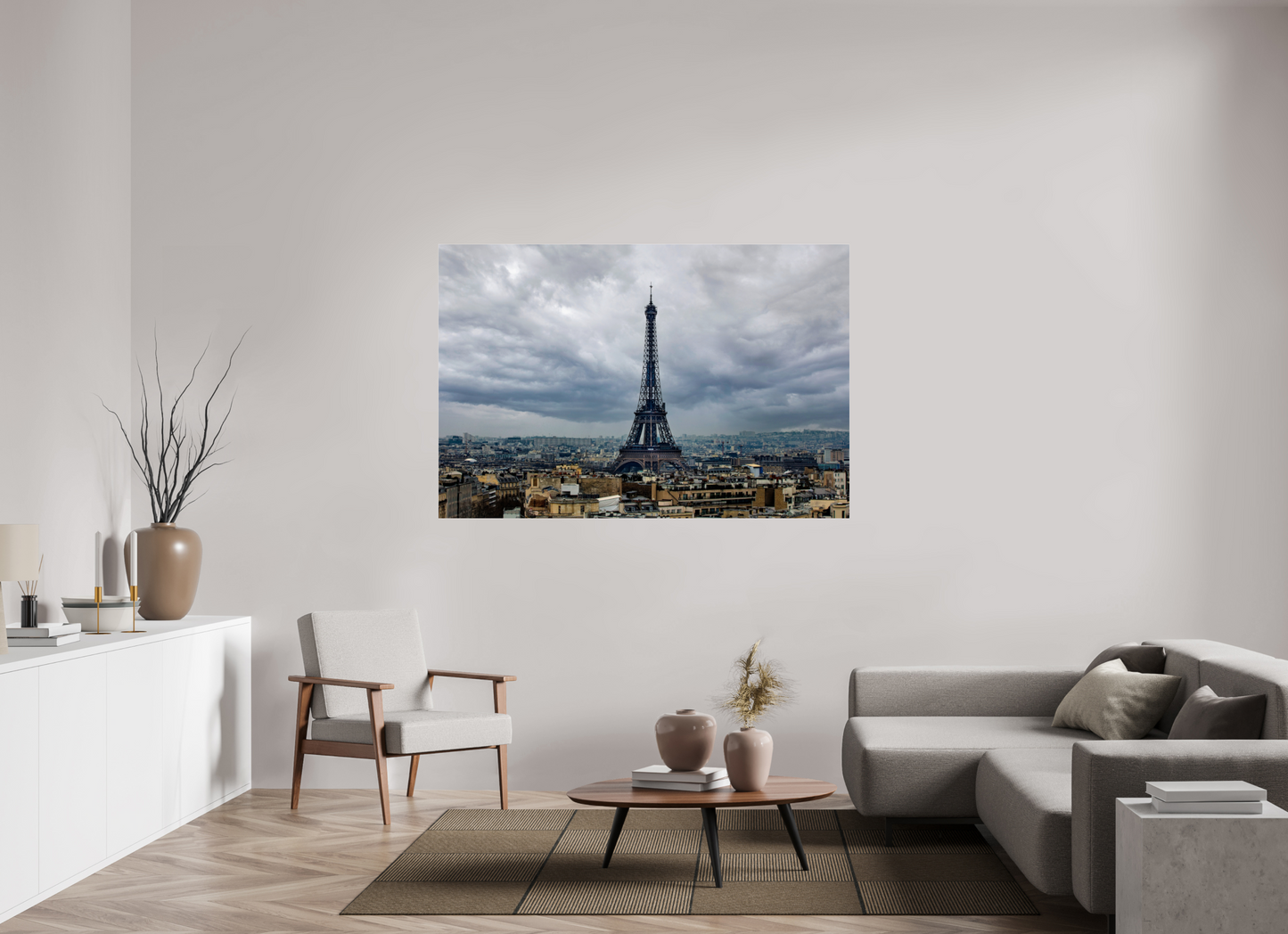 66 x 44″, Photo Print Under Acrylic Glass Eiffel Tower