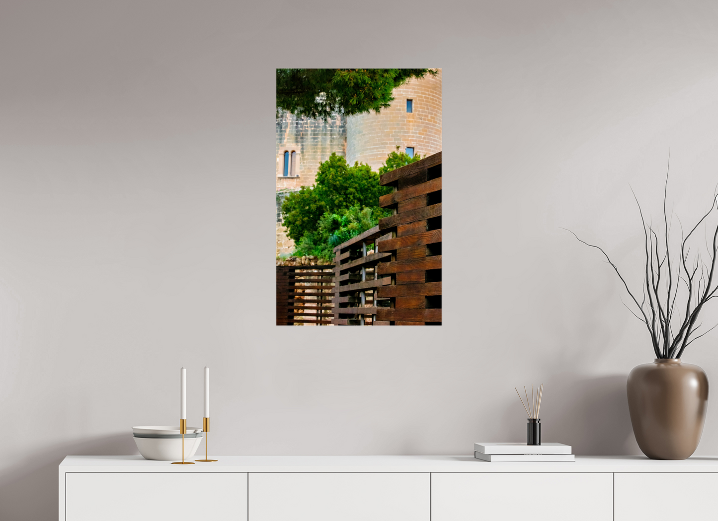 20 x 31.1″, Photo Print Under Acrylic Glass Spain Castle V