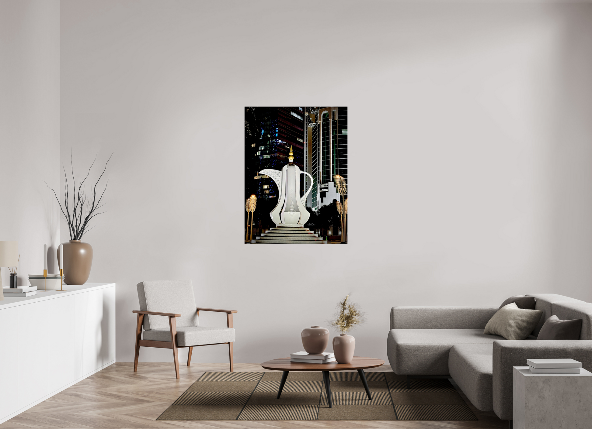 36 x 48″, Photo Print Under Acrylic Glass Al Dalah Hospitality Sculpture