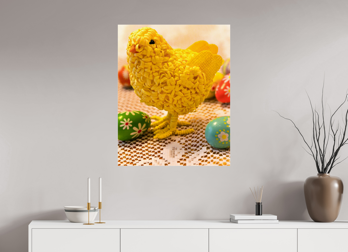28 x 35.2″, Photo Print Under Acrylic Glass Easter Eggs II