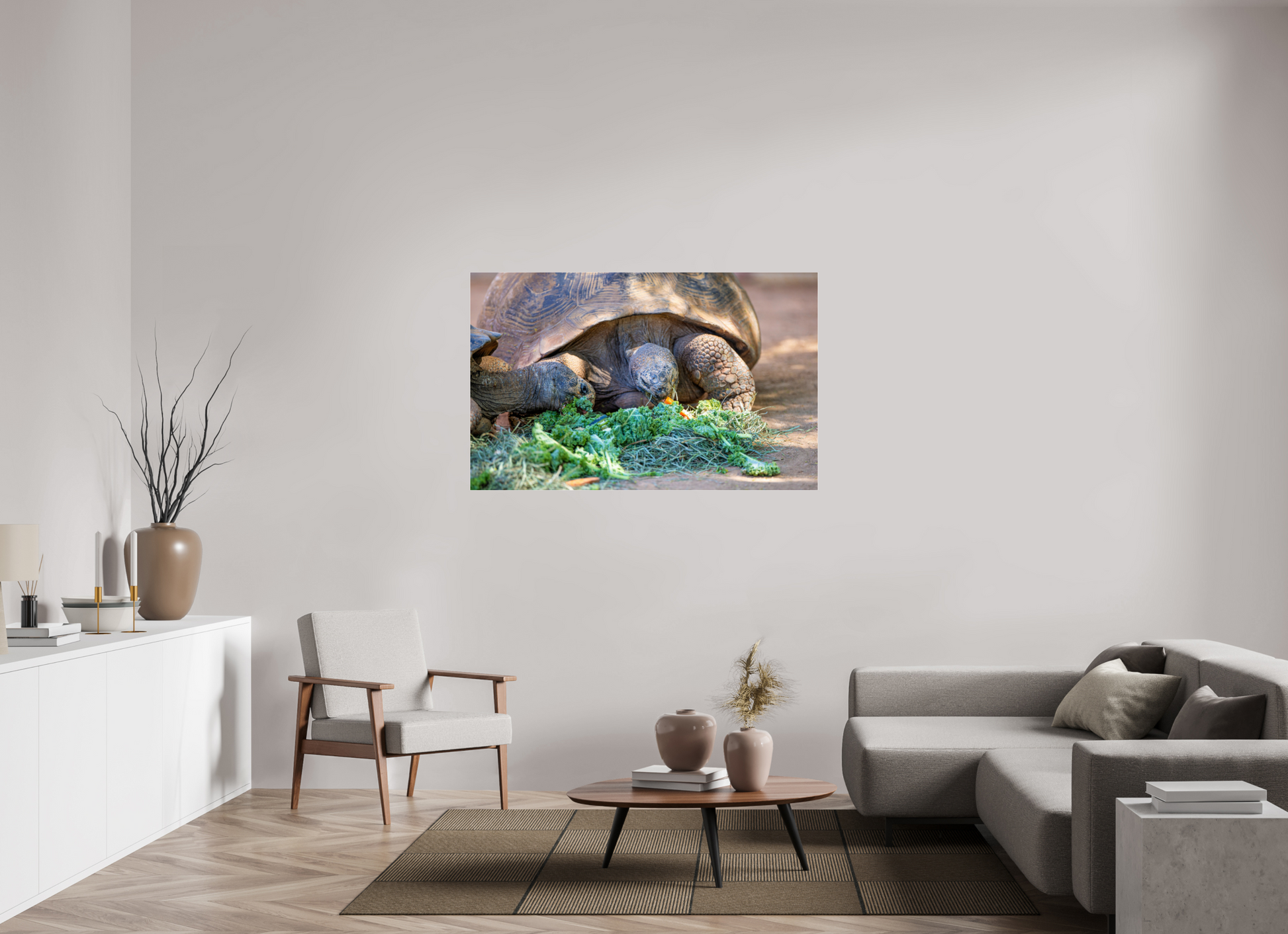 55.8 x 35″, Photo Print Under Acrylic Glass Eat Your Vegetables