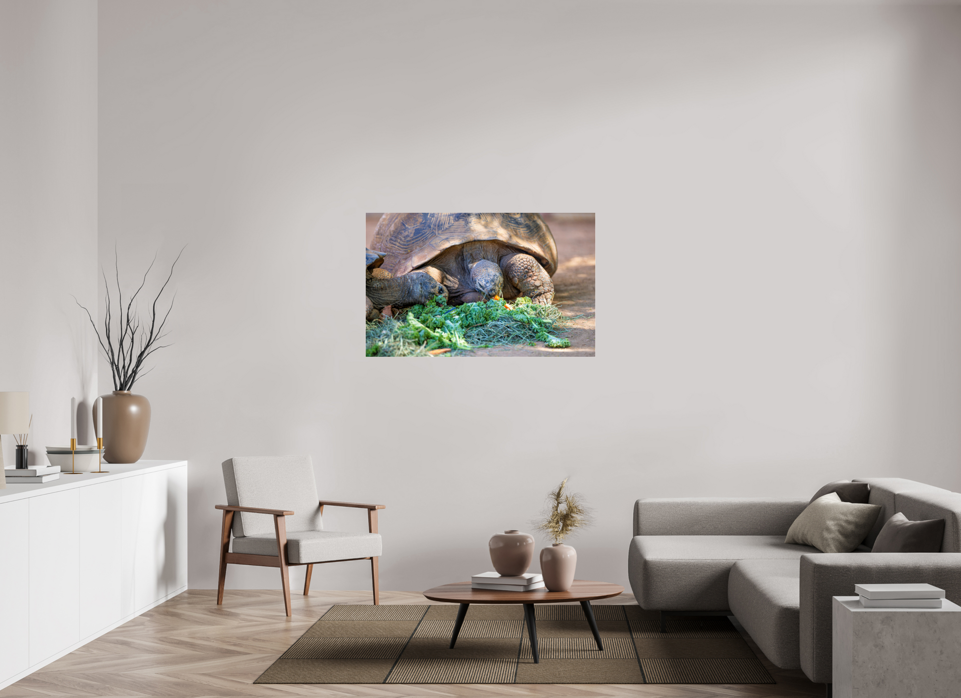 49.4 x 31″, Photo Print Under Acrylic Glass Eat Your Vegetables