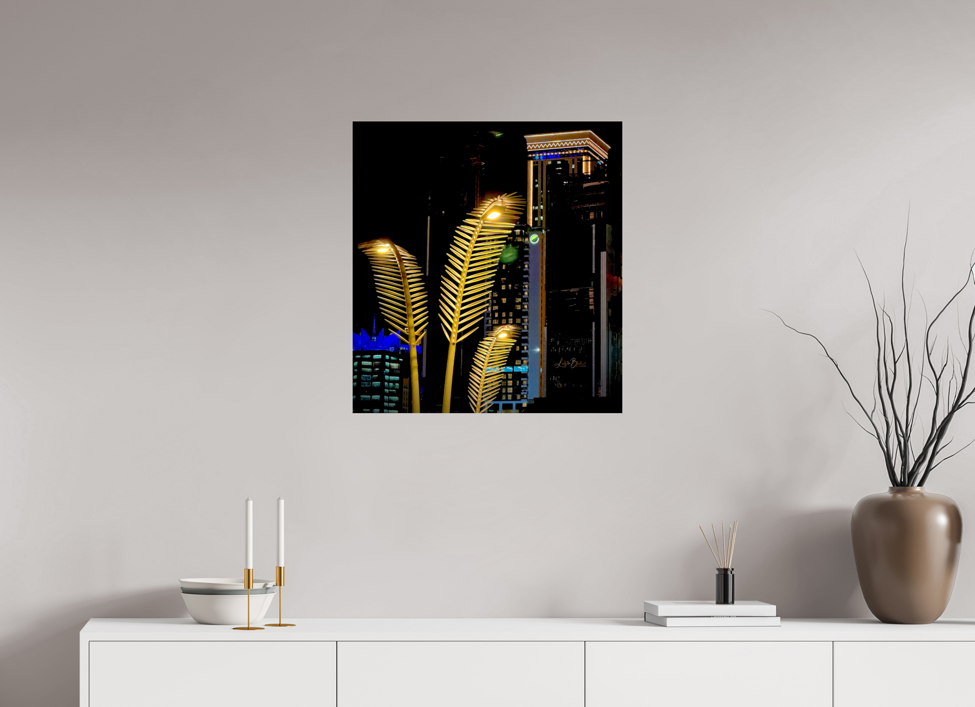 24 x 26″, Photo Print Under Acrylic Glass Good Evening in Qatar