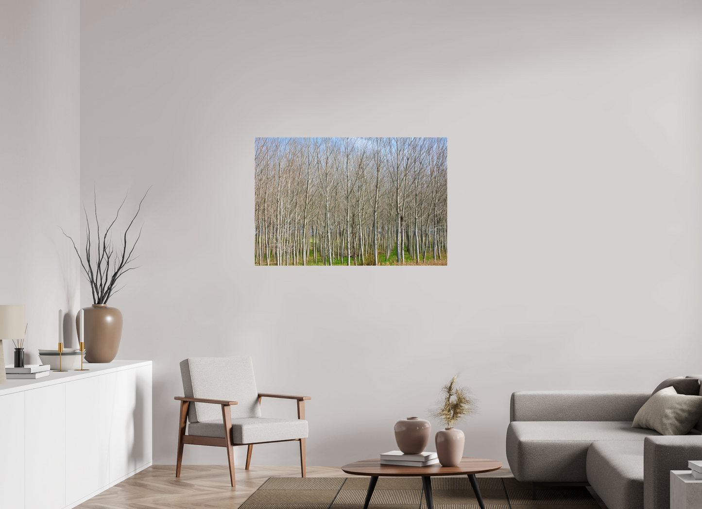 45 x 30″, Photo Print Under Acrylic Glass Treeline Italy