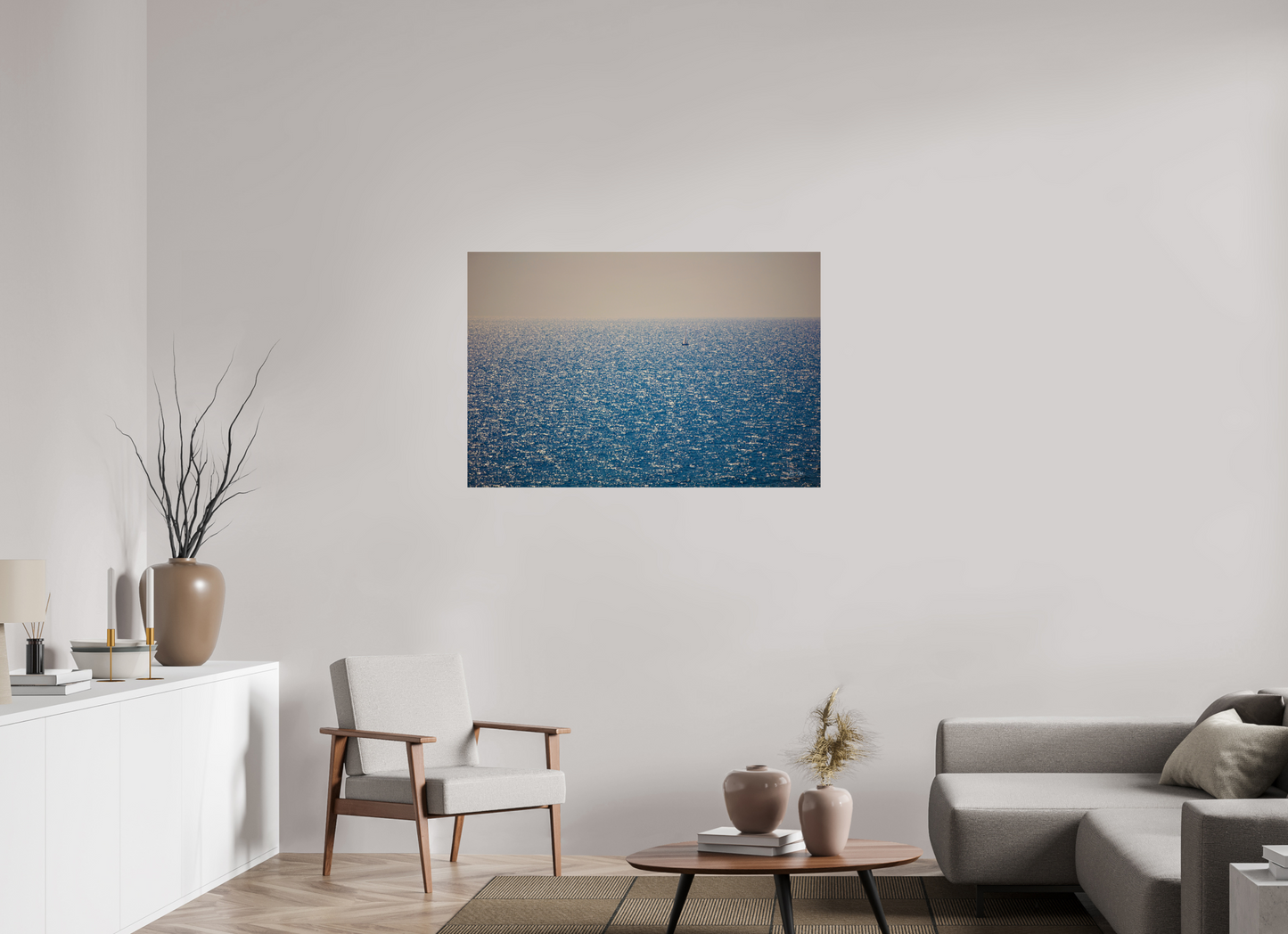45 x 30″, Photo Print Under Acrylic Glass Sailboat of Italy